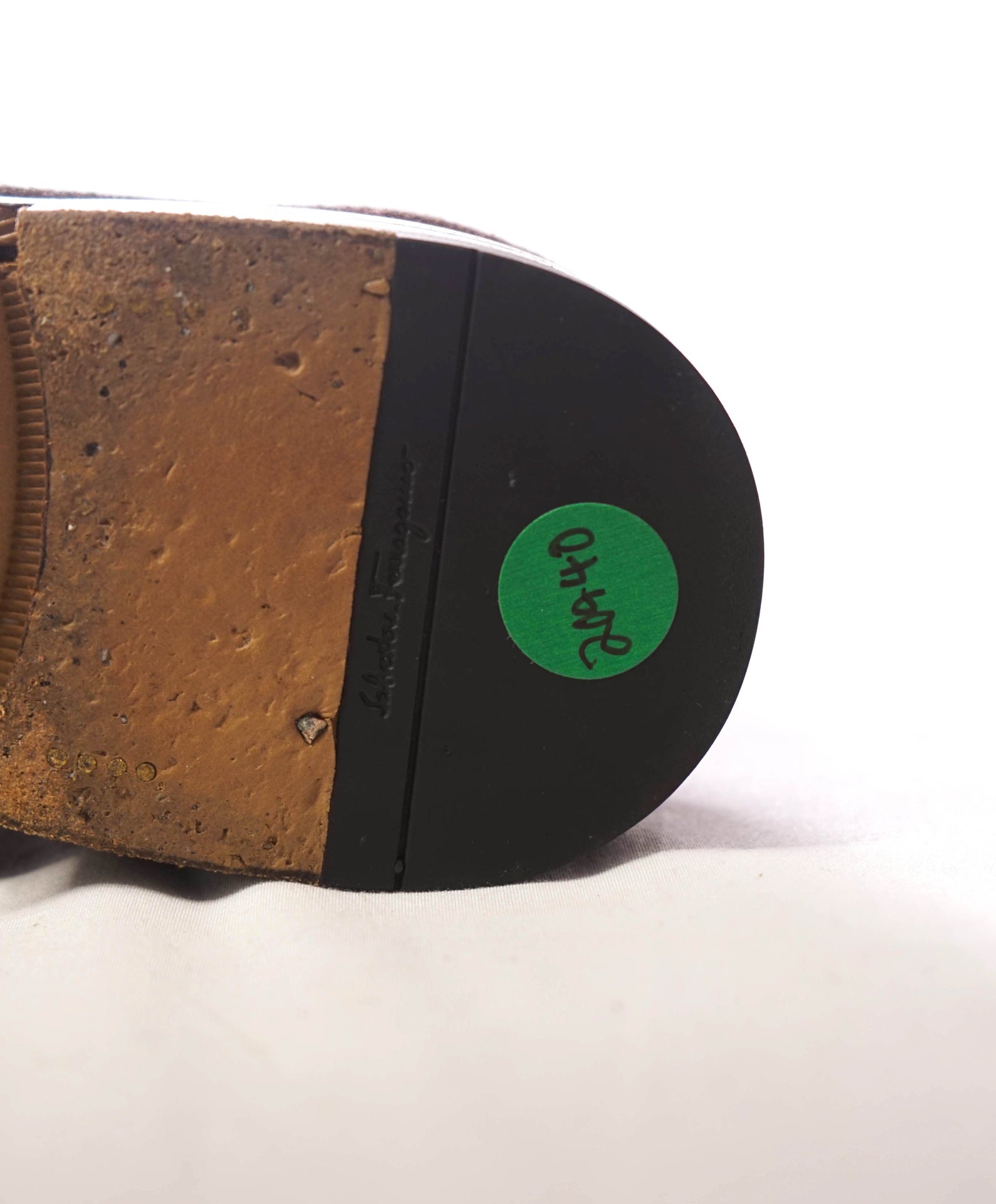 $850 SALVATORE FERRAGAMO - "ROLO" Suede Brown Loafers - 6 3E