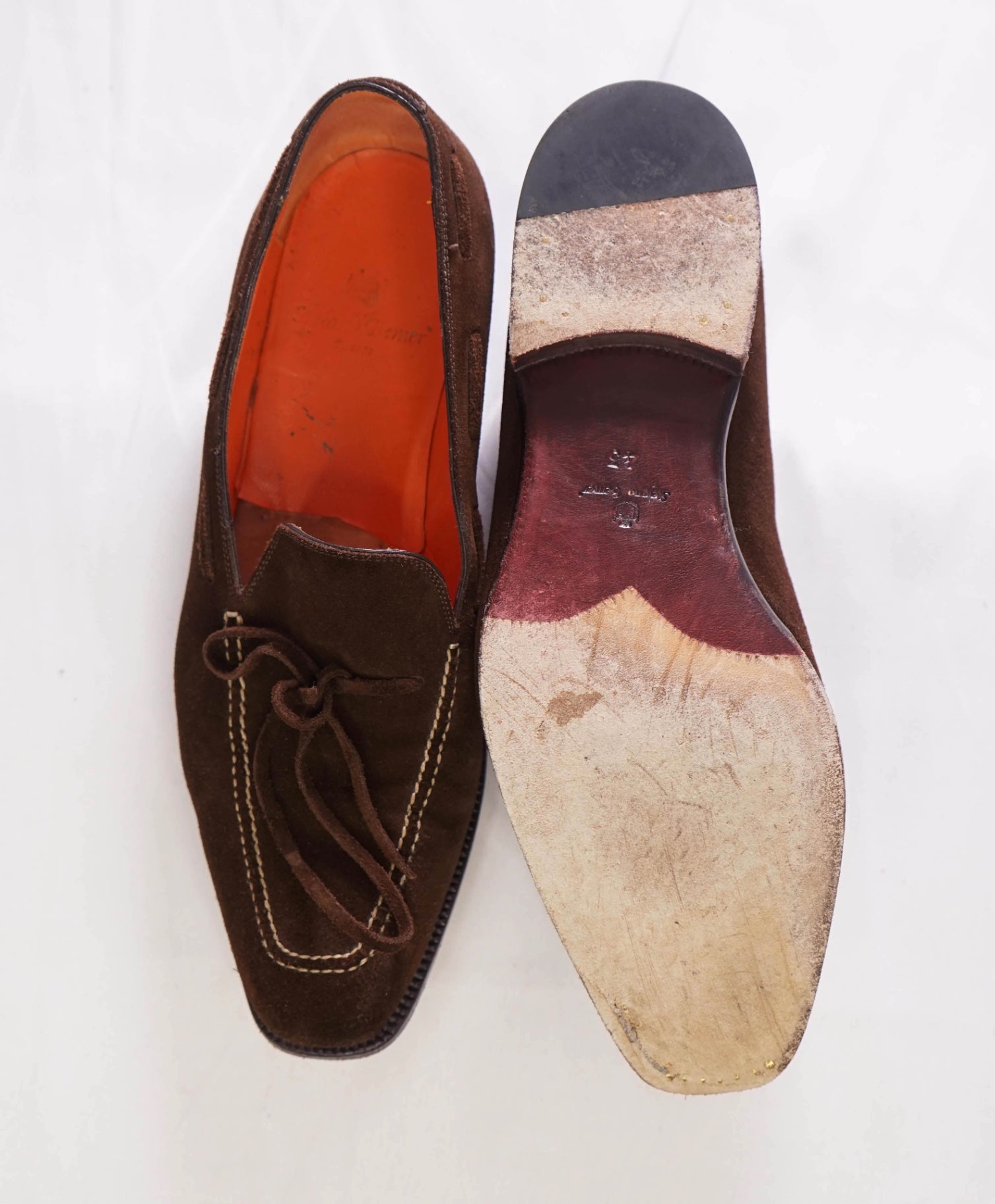 $1,695 STEFANO BEMER - Leather Brown Loafers - US 10 (43EU)