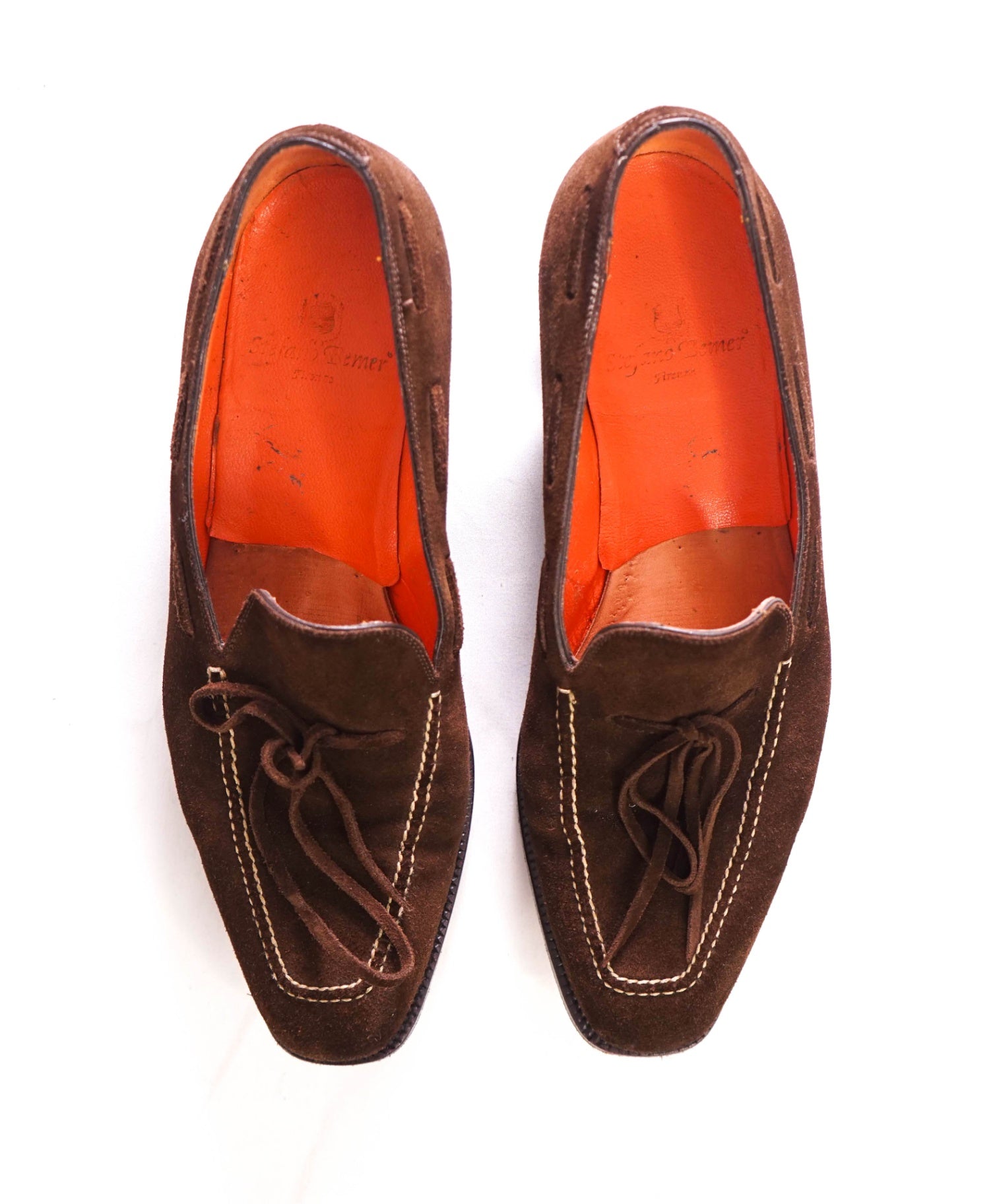 $1,695 STEFANO BEMER - Leather Brown Loafers - US 10 (43EU)