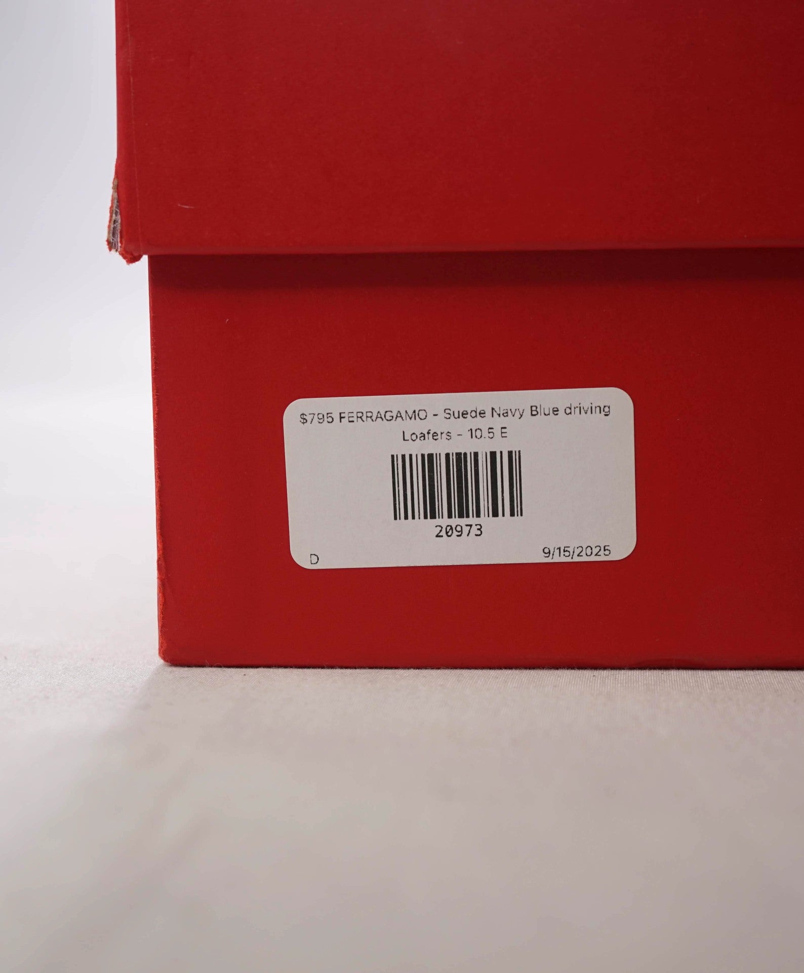 $795 FERRAGAMO - Suede Navy Blue PARIGI Loafers - 10.5 E