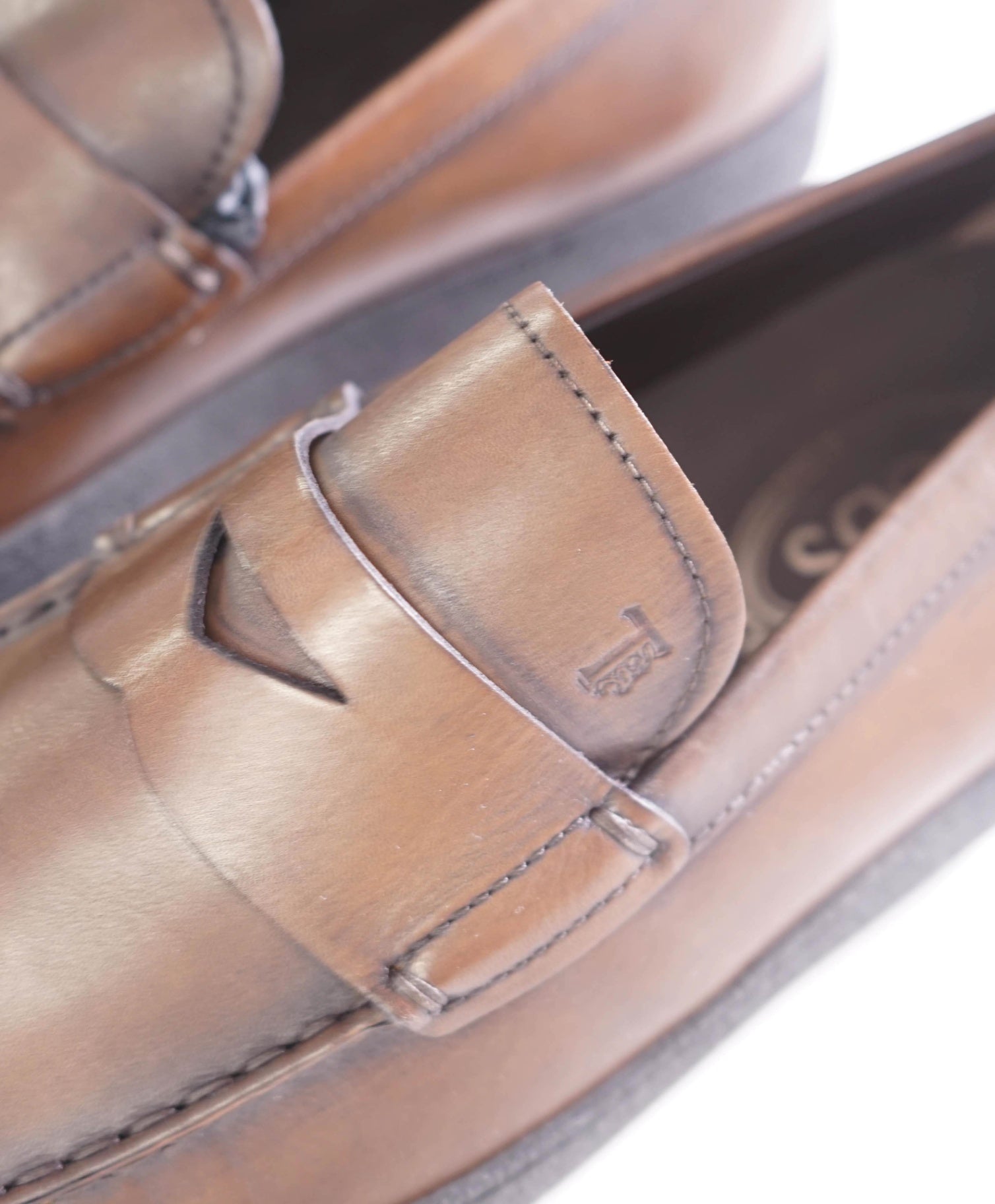 $800 TOD'S - Leather Brown Penny Loafers - US 9 (UK8)
