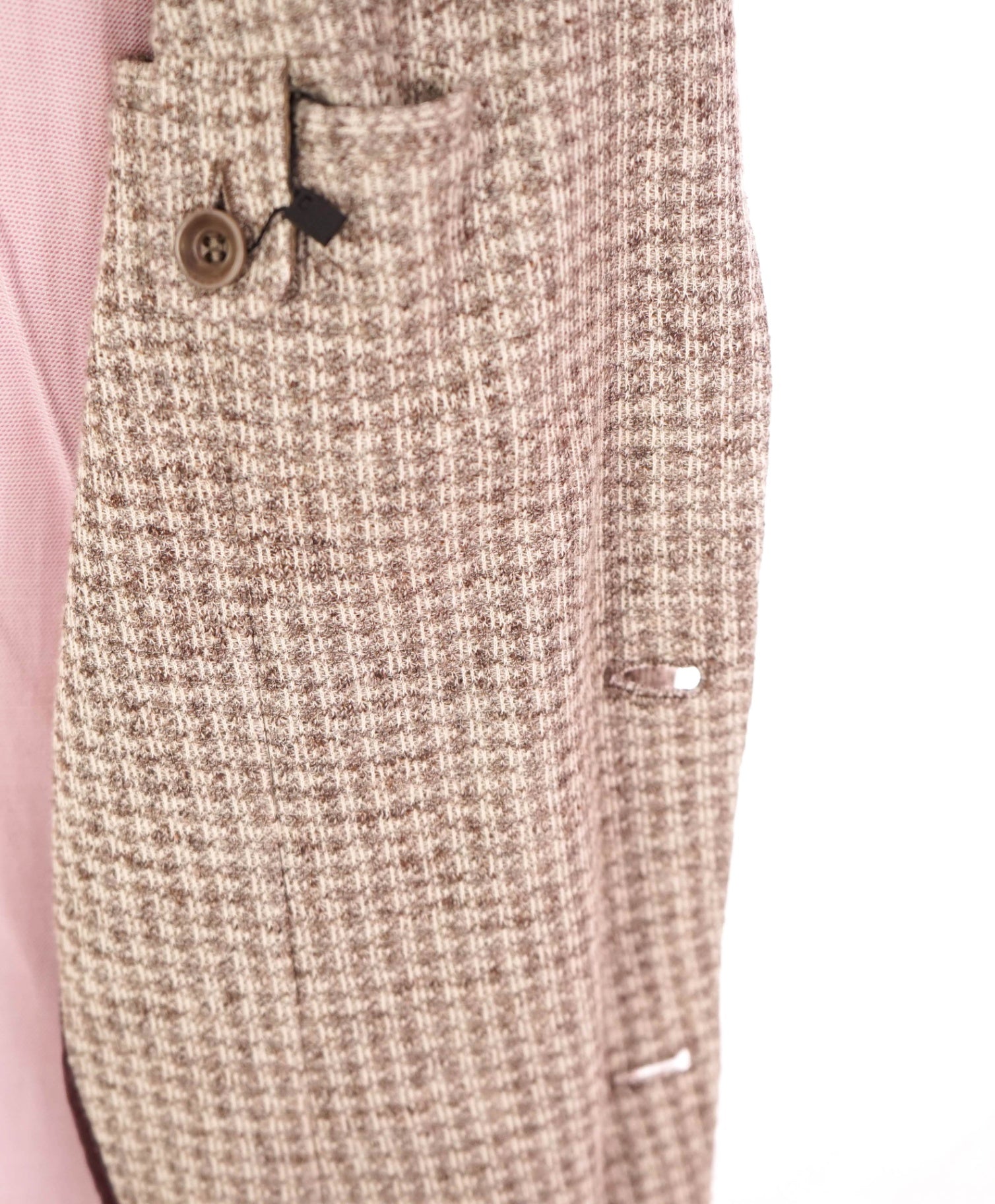 $1,895 CANALI - Textured Beige Cotton/Linen Sport Coat - 42R