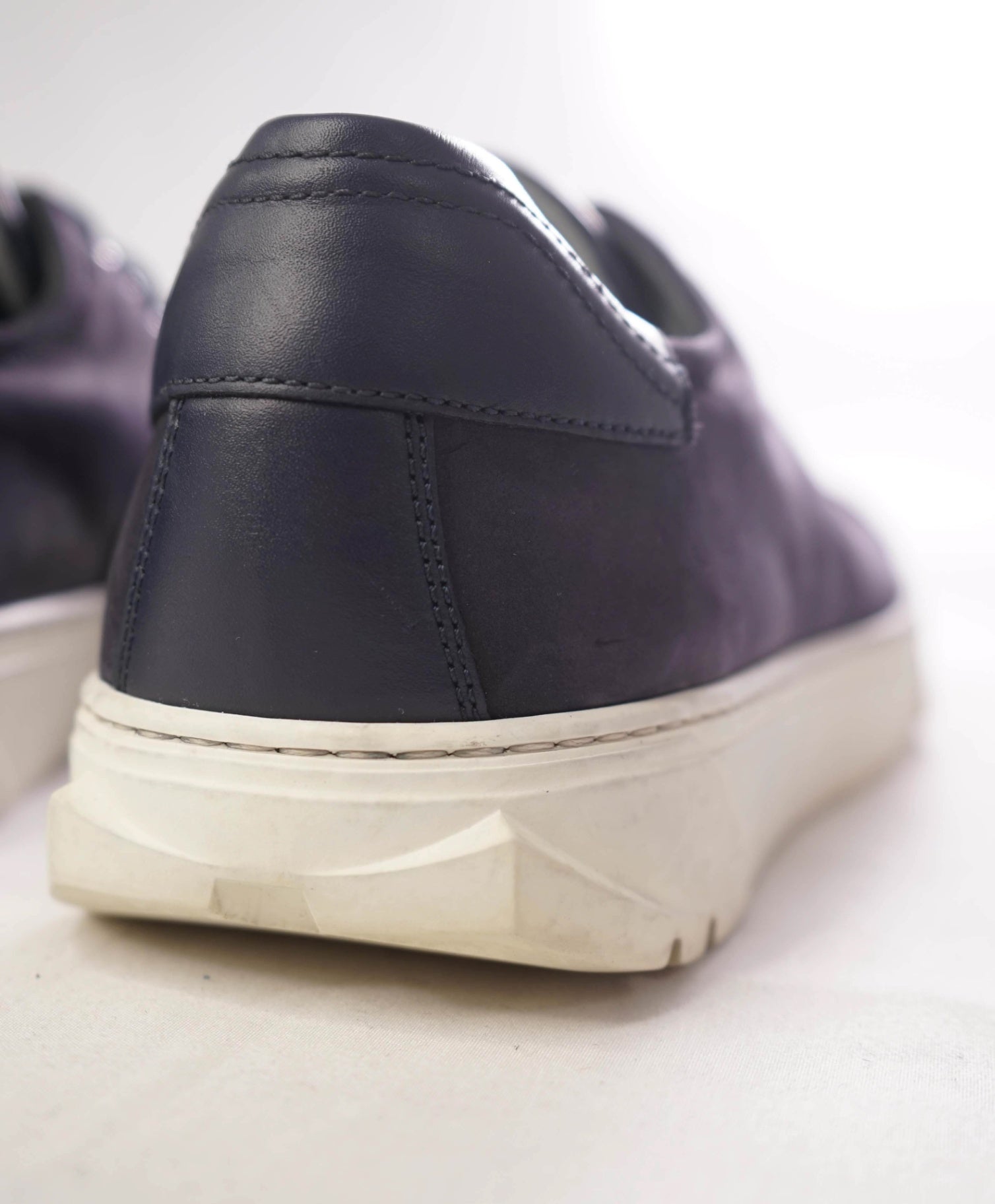 $750 FERRAGAMO - *Rhinoceros* Navy Gancini Sneaker - 7 M