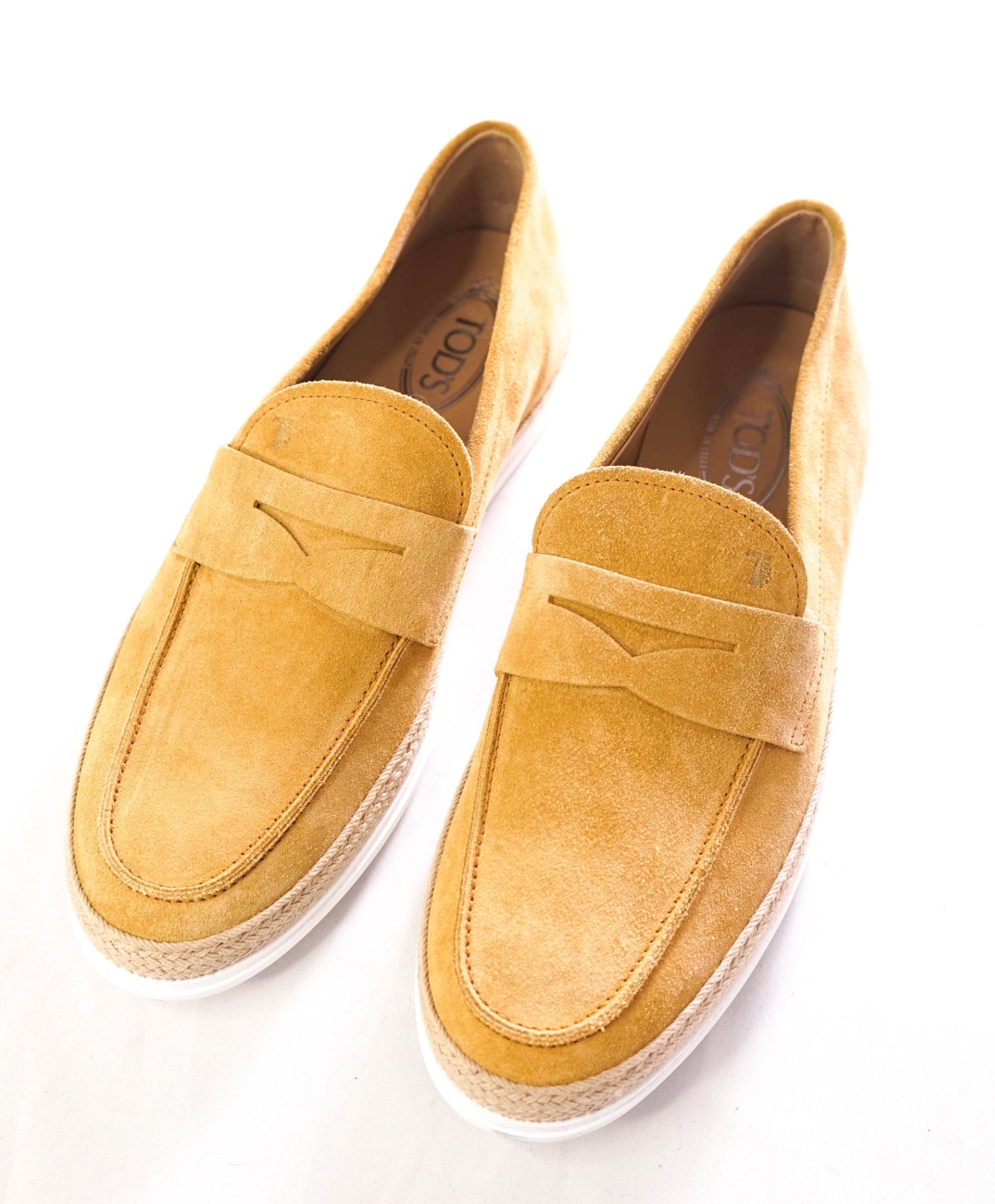 $1,045 TOD'S - Suede Neutral Sun Suede Driving Loafers - US 11 (UK10)