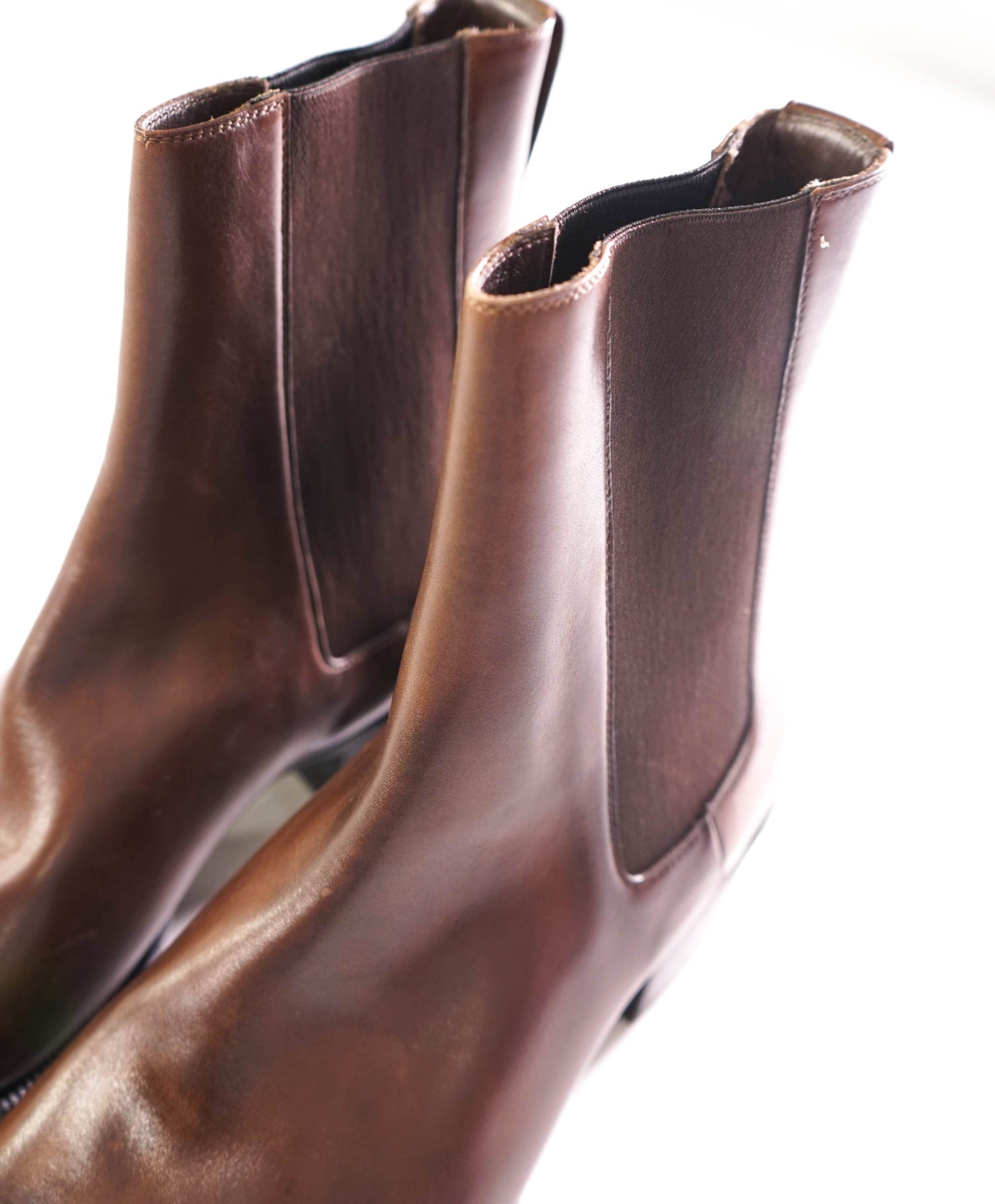 $2,160 TOM FORD - Leather Brown Chelsea Boots - US 11 (10.5TF)