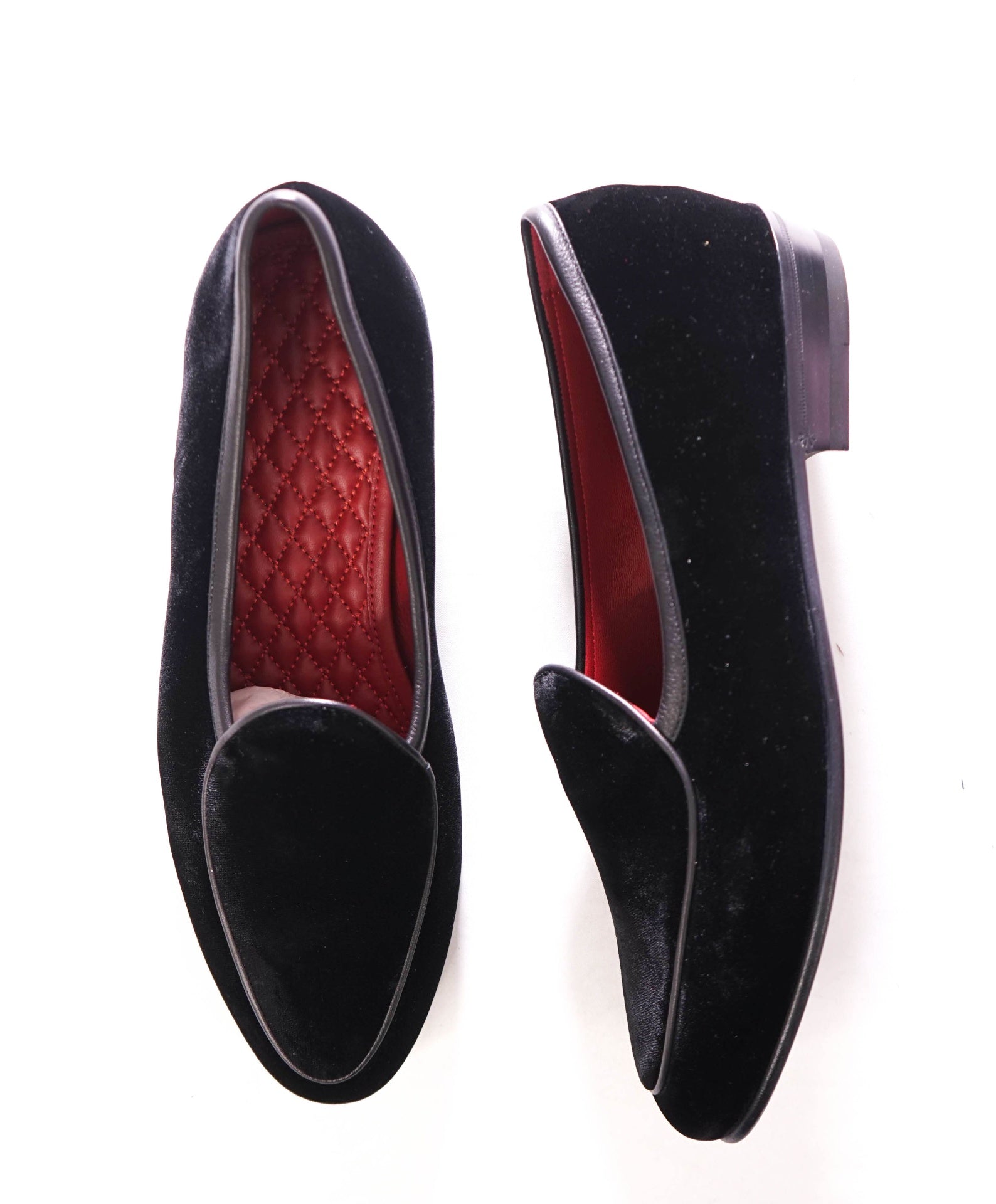$790 BAUDOIN & LANGE - Velvet Black Loafers - US 9 (42EU)