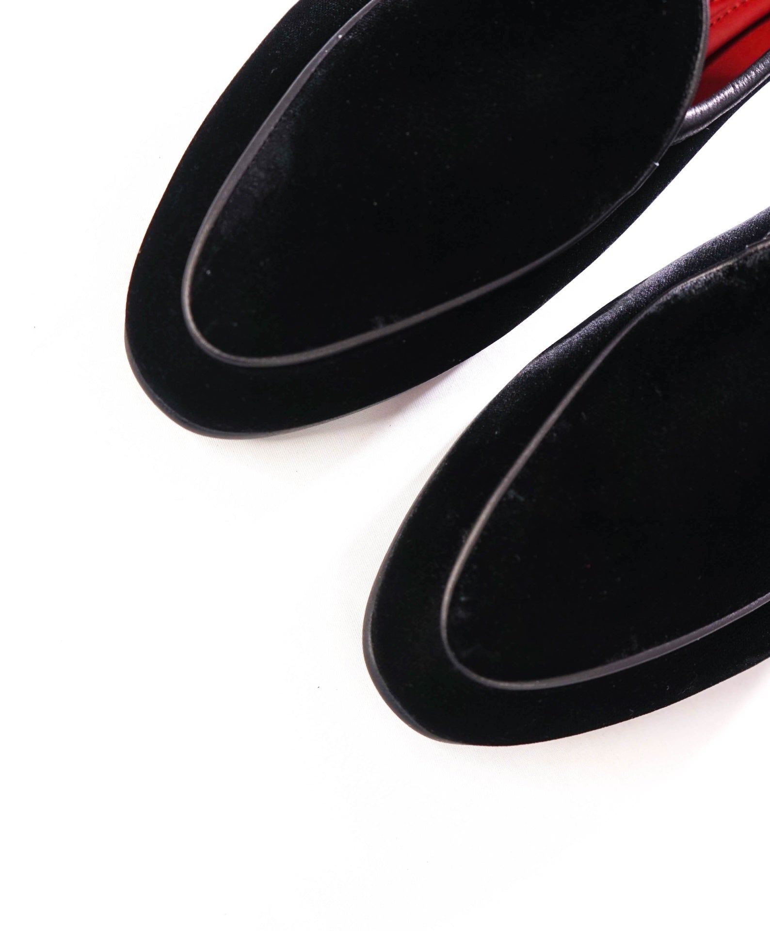 $790 BAUDOIN & LANGE - Velvet Black Loafers - US 9 (42EU)