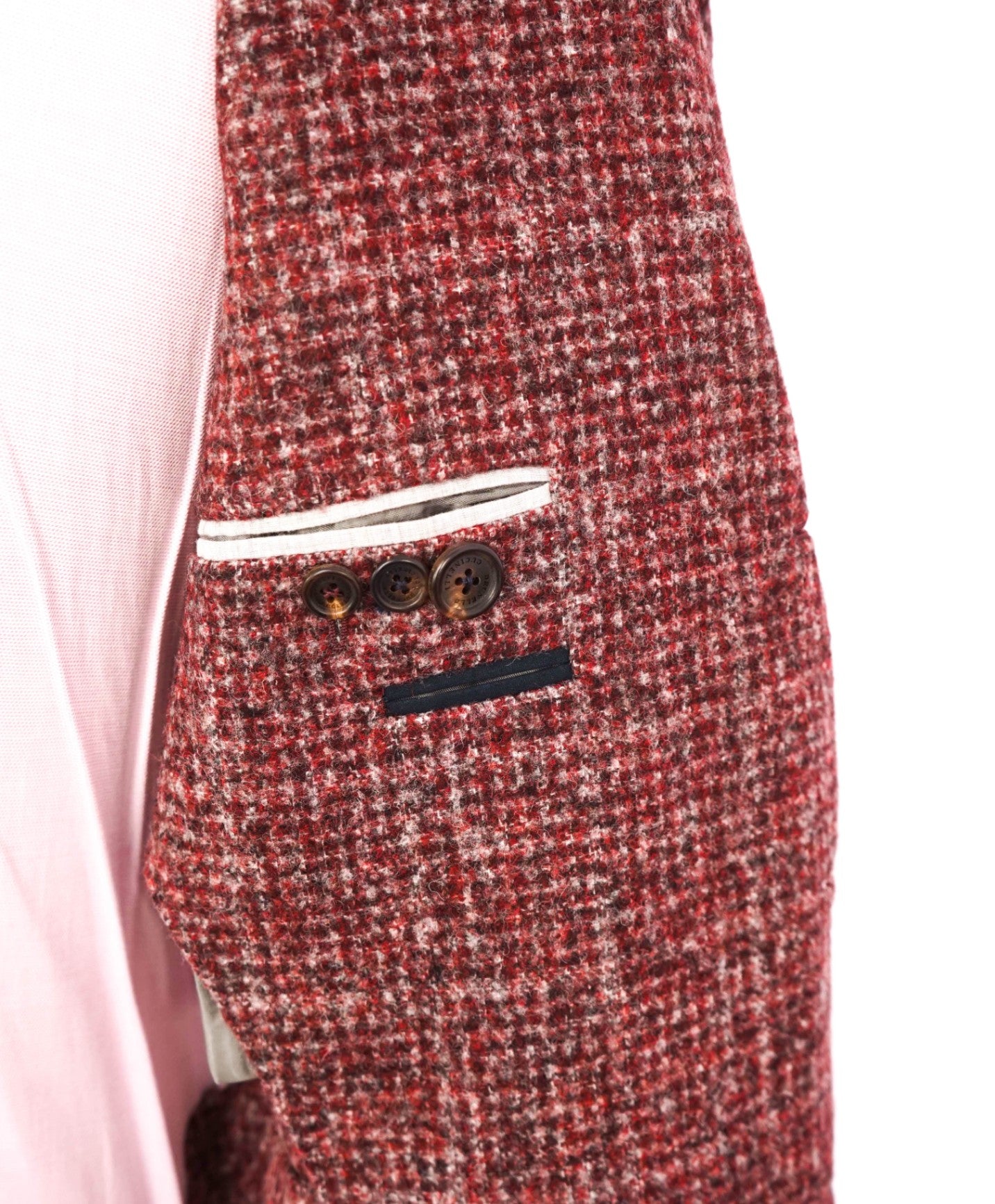 $4,000 BRUNELLO CUCINELLI - Alpaca Red 2/3-Btn Roll Blazer - 40