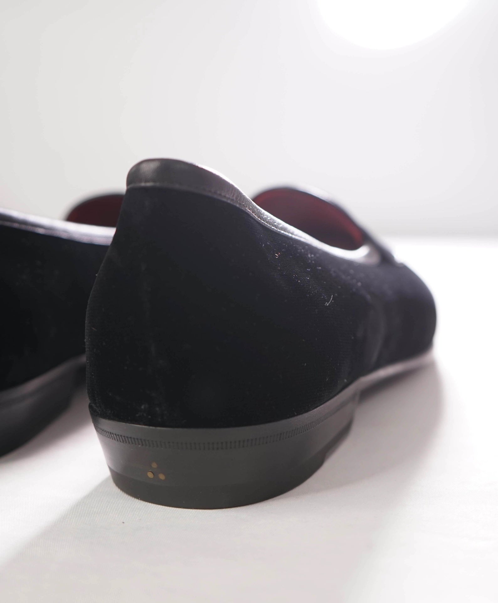 $790 BAUDOIN & LANGE - Velvet Black Loafers - US 9 (42EU)