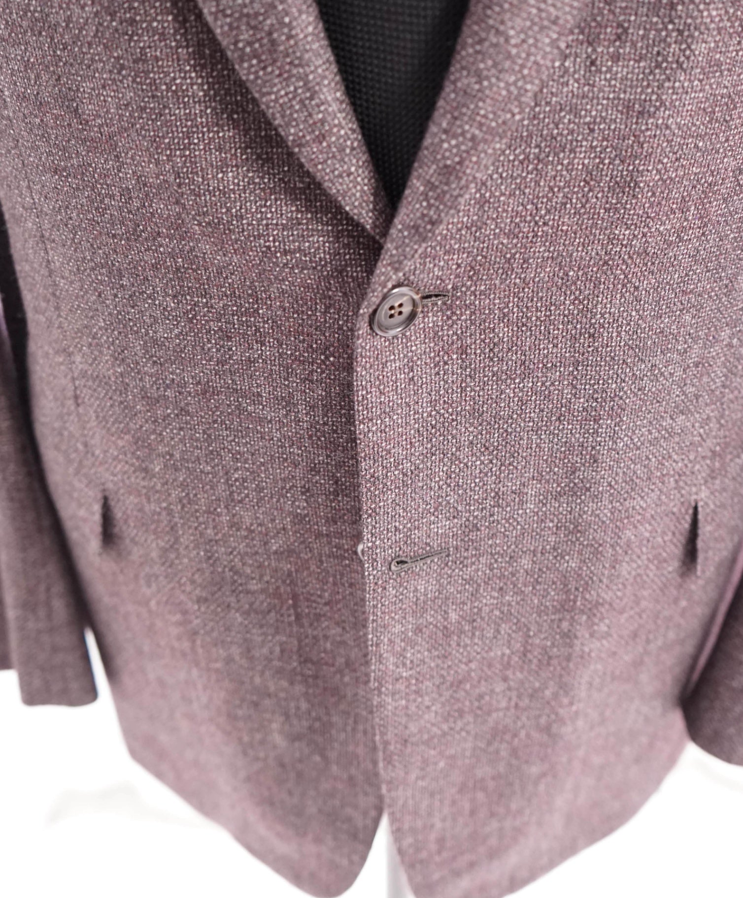 $5,715 BRIONI - Wool/Cashmere/Silk Burgundy Purple Blazer - 48L