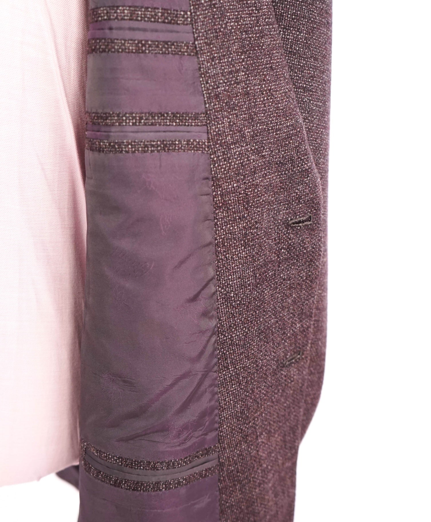 $5,715 BRIONI - Wool/Cashmere/Silk Burgundy Purple Blazer - 48L
