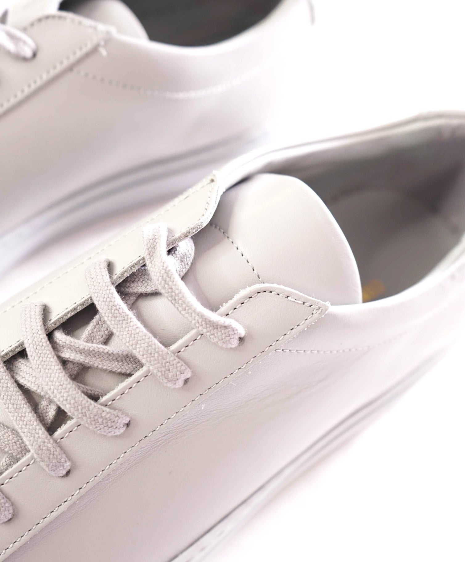 $335 COMMON PROJECTS - "Achilles" Leather Gray Sneakers - US 10 (43EU)