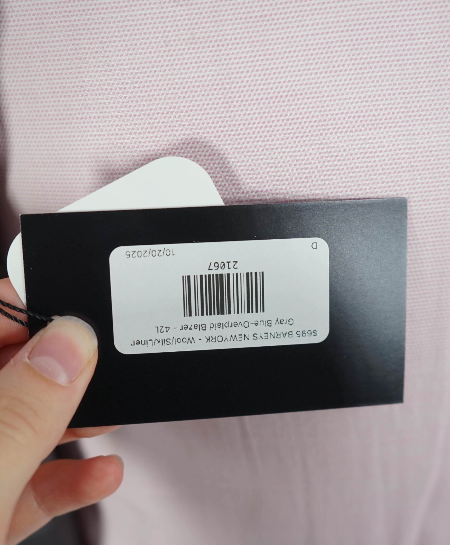 $995 ZEGNA For BARNEYS NY - Wool/Silk/Linen Gray Blue Blazer - 42L