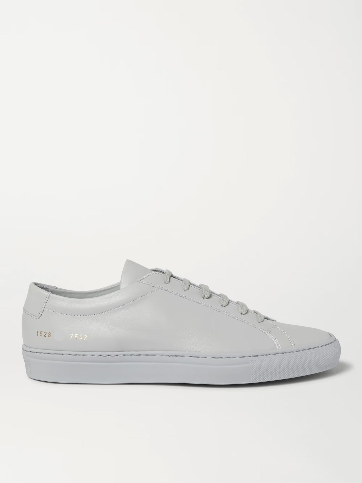 $335 COMMON PROJECTS - "Achilles" Leather Gray Sneakers - US 10 (43EU)