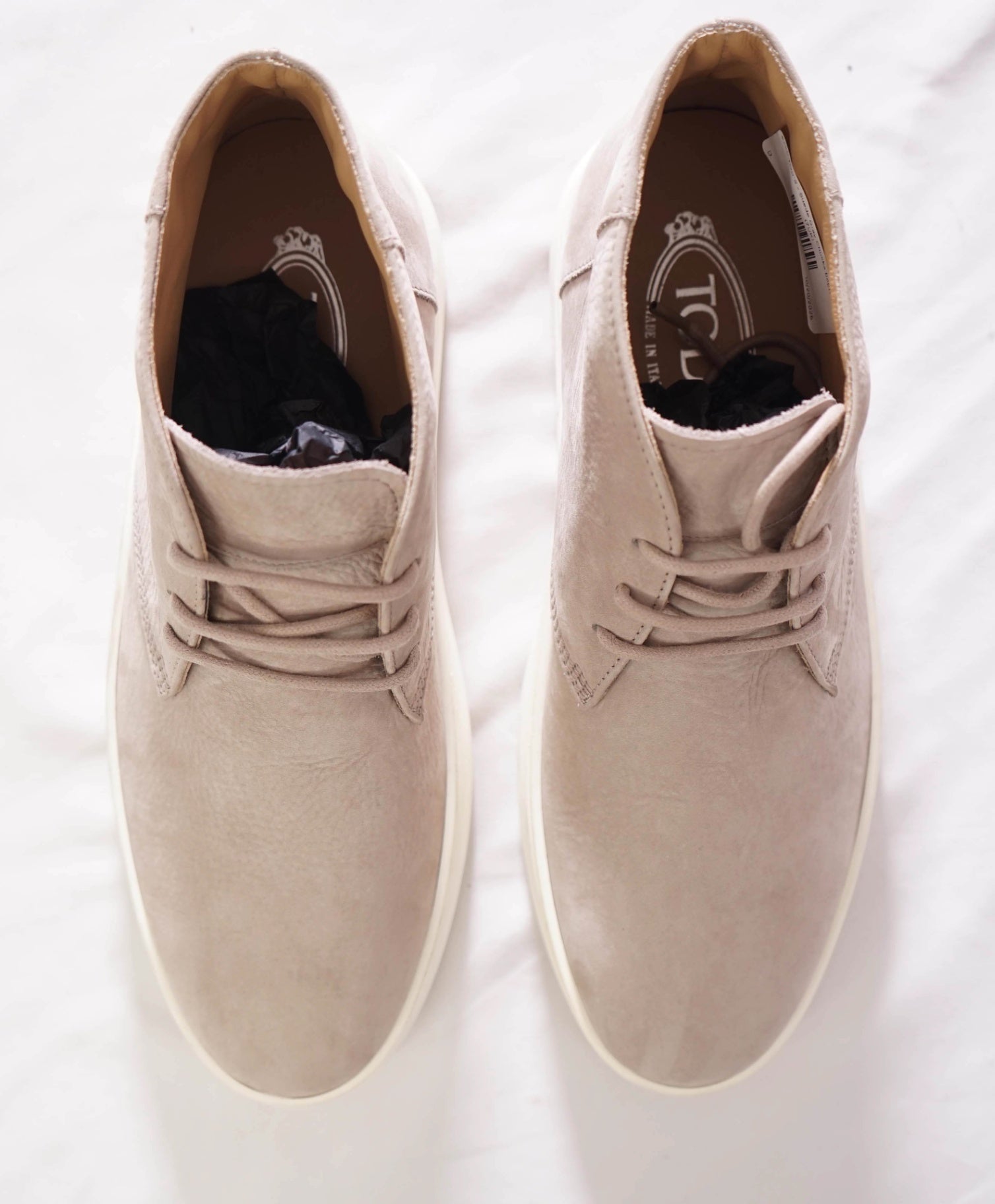 $750 TOD'S - Suede Gray Chukka boots - US 8 (7UK)