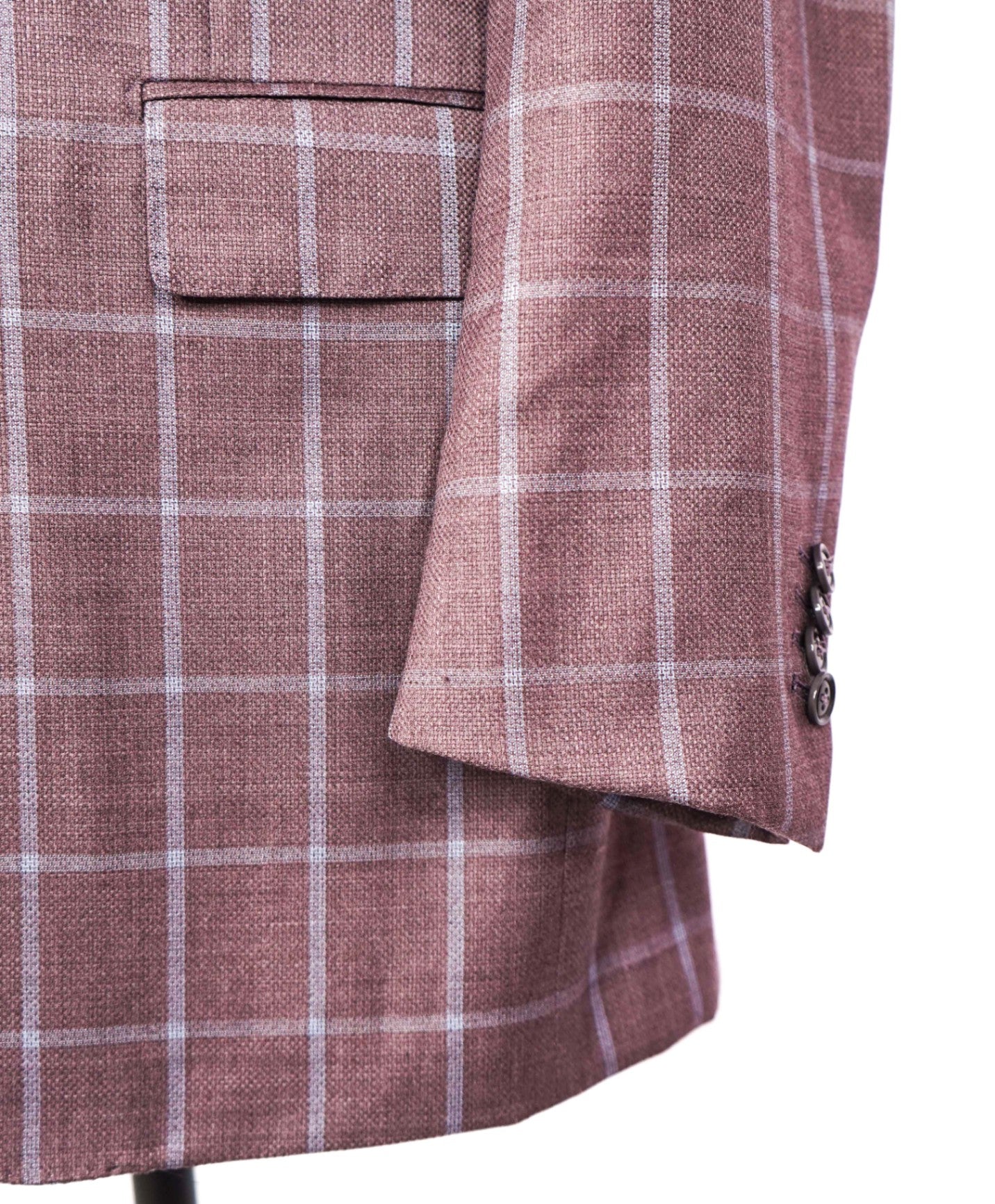 $2,695 ZEGNA -"SU MISURA" 1of1 Wool Purple/Blue Plaid - 42L