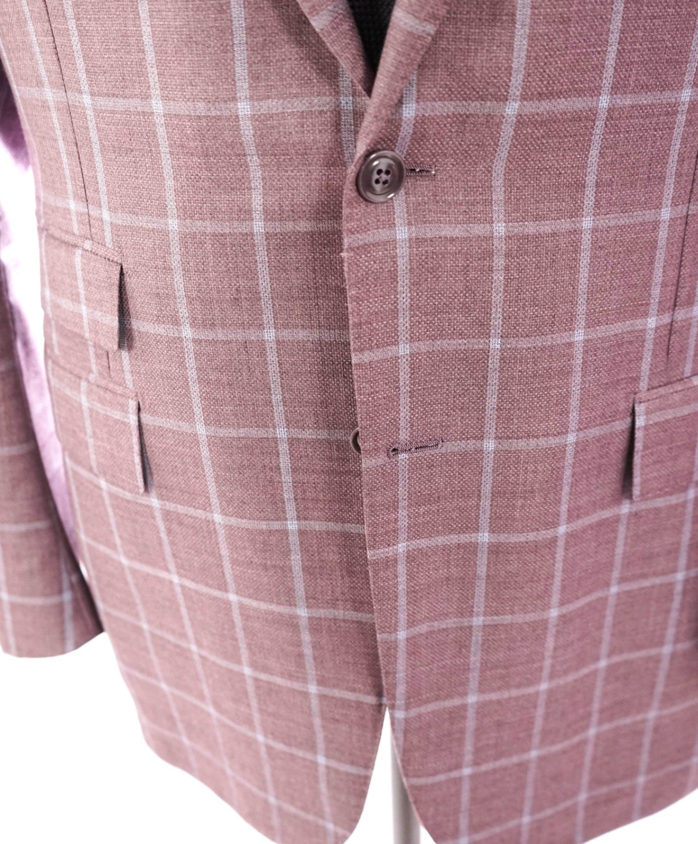 $2,695 ZEGNA -"SU MISURA" 1of1 Wool Purple/Blue Plaid - 42L