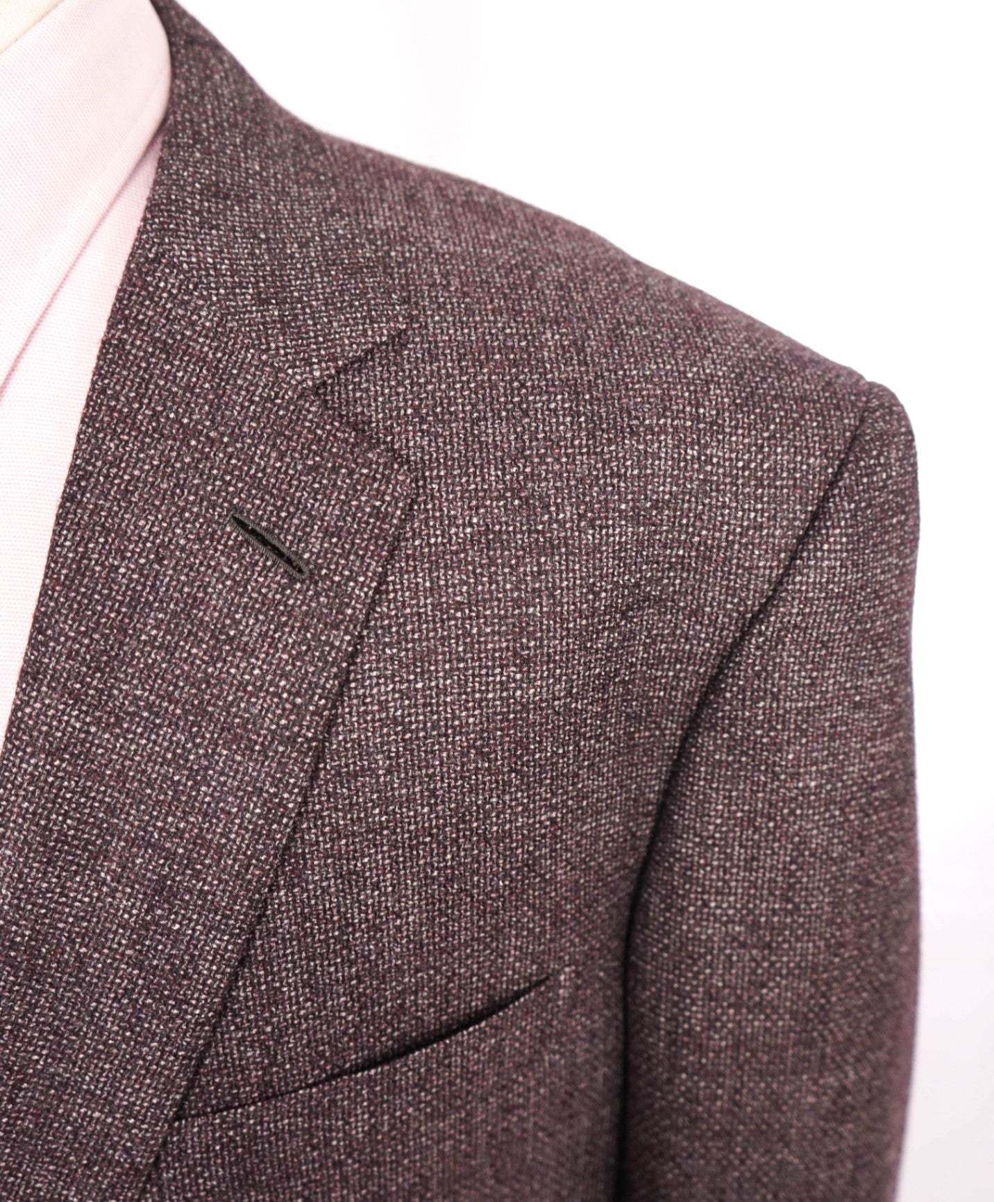 $5,715 BRIONI - Wool/Cashmere/Silk Burgundy Purple Blazer - 48L