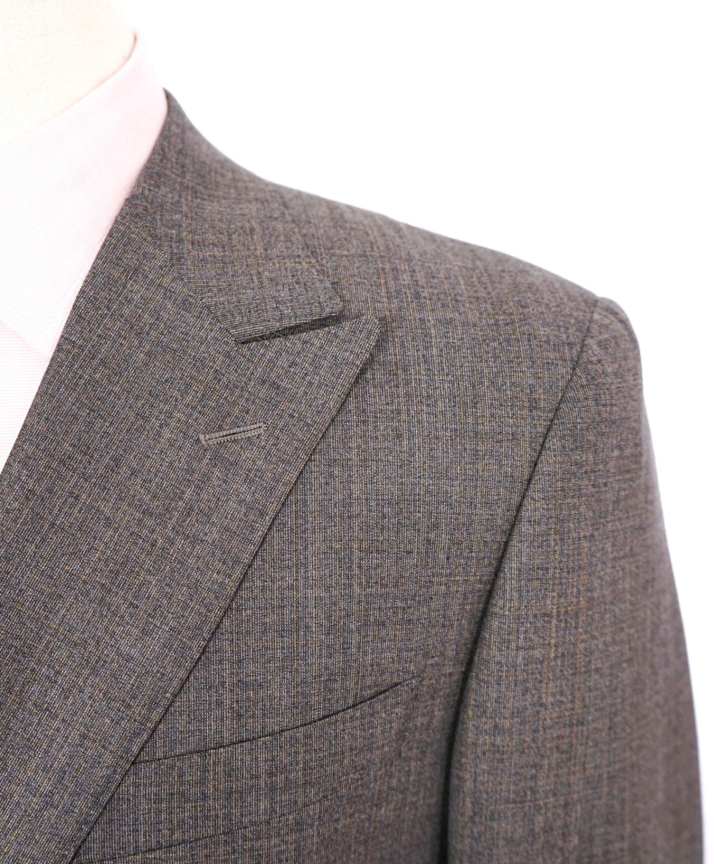 $2,195 CANALI - Wool "impeccabile" Gray Double Breasted Blazer - 38R