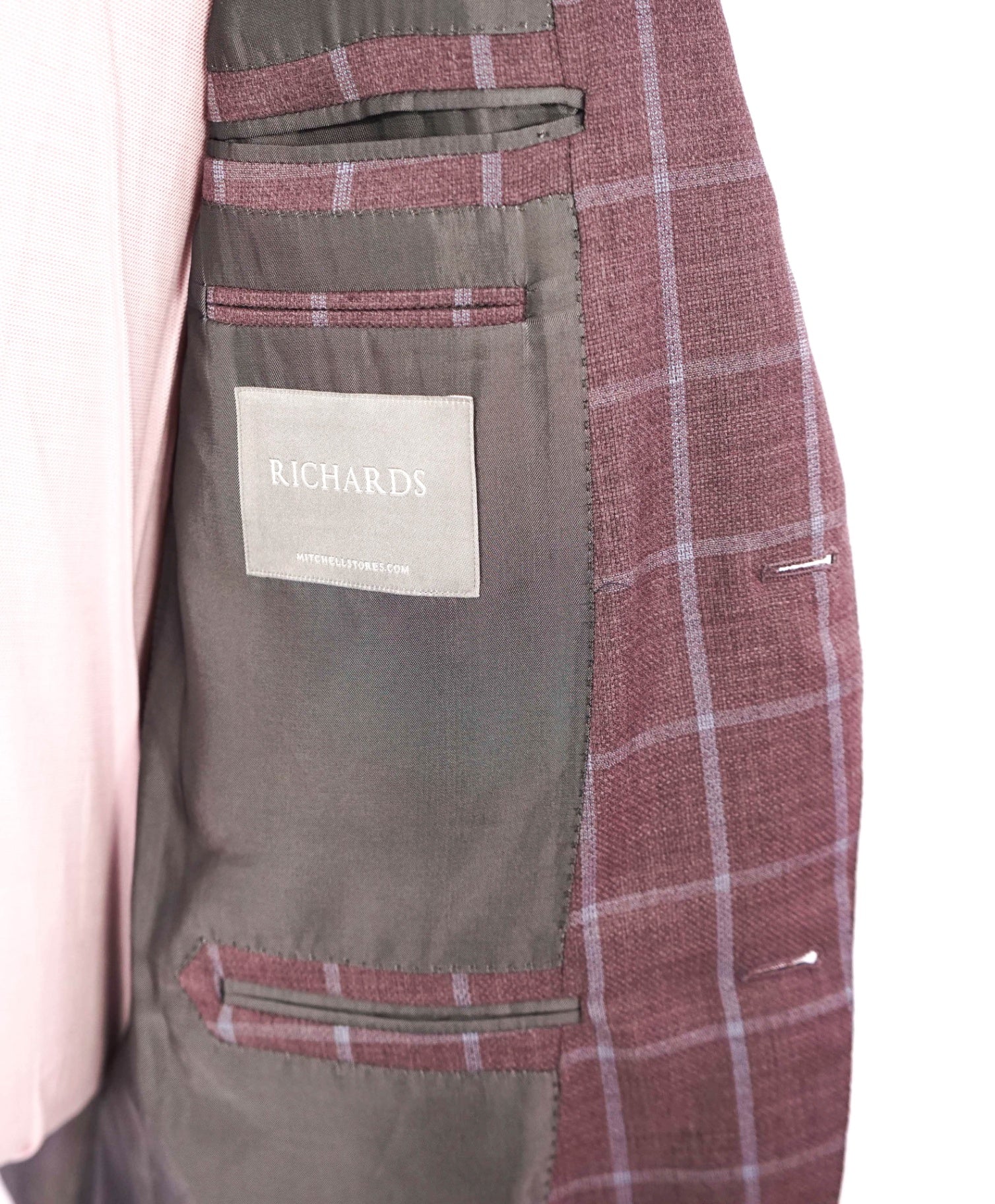 $2,695 ZEGNA -"SU MISURA" 1of1 Wool Purple/Blue Plaid - 42L