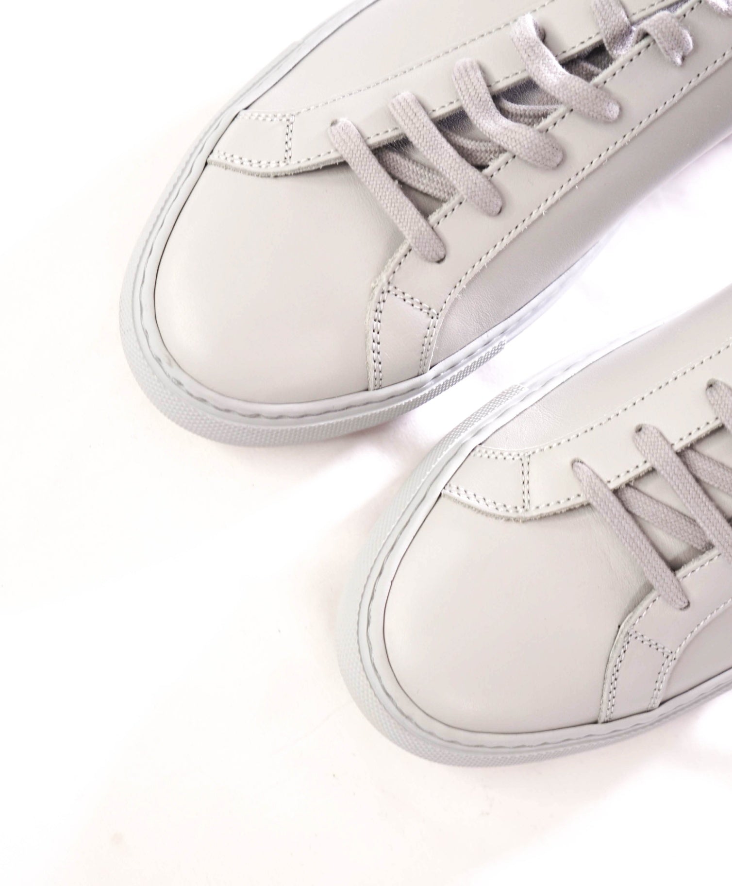 $335 COMMON PROJECTS - "Achilles" Leather Gray Sneakers - US 10 (43EU)