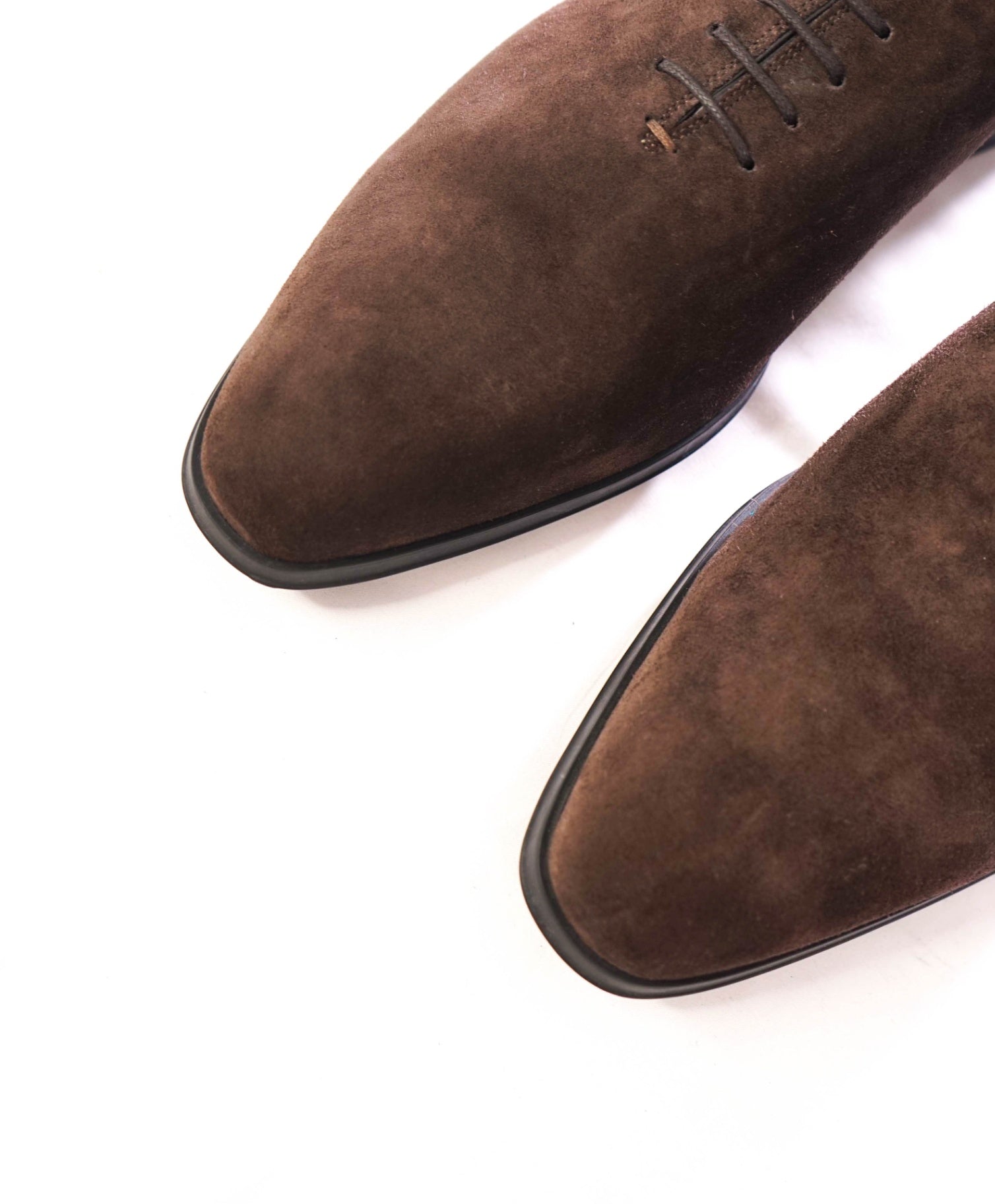 $1,080 SUTOR MANTELLASSI - Suede Brown Oxfords - 12 US