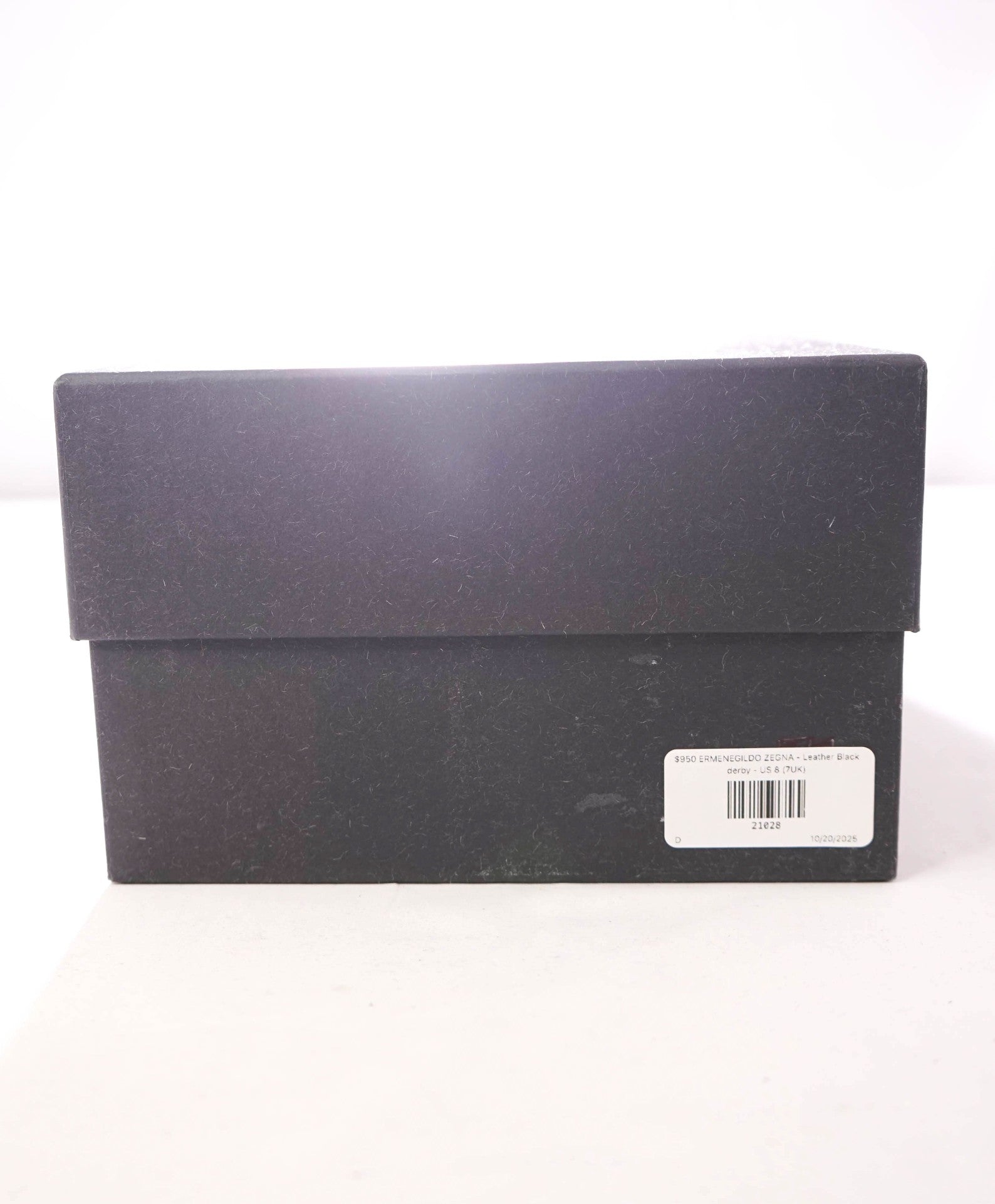 $950 ERMENEGILDO ZEGNA - Leather Black derby - US 8 (7UK)