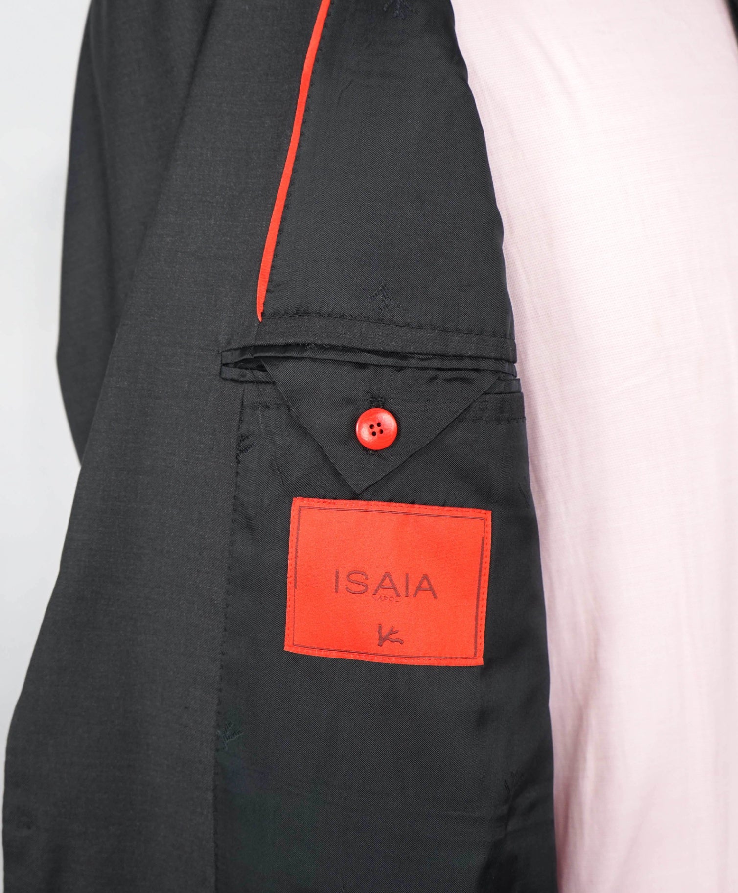 $3,750 ISAIA - AQUASPIDER Wool Solid Dark Gray Suit - 42R