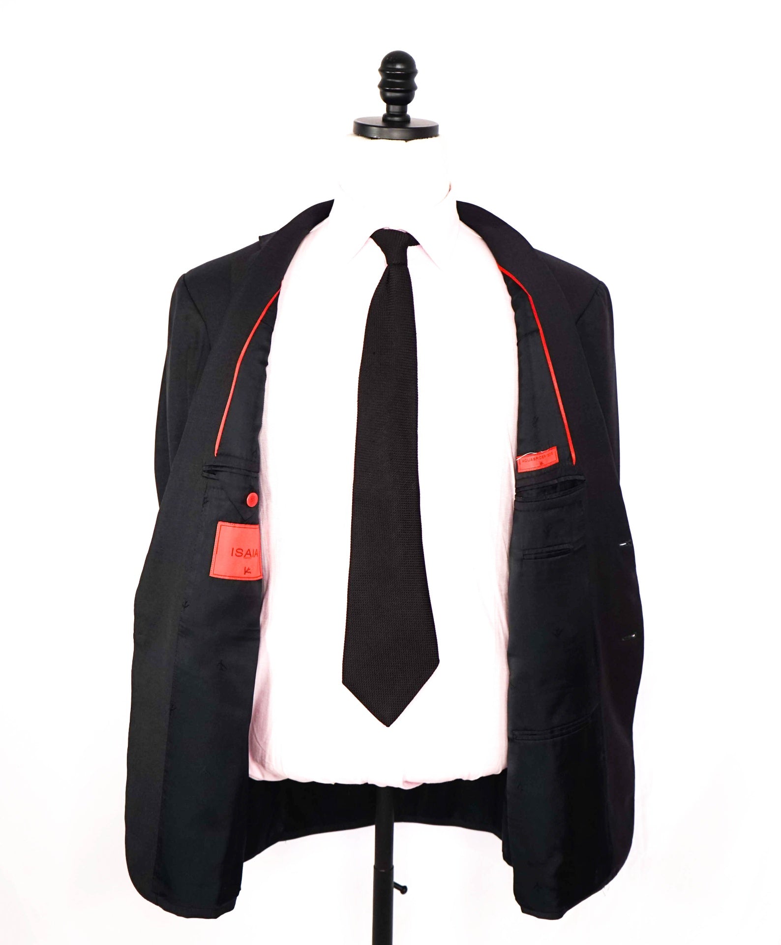 $3,750 ISAIA - AQUASPIDER Wool Solid Dark Gray Suit - 42R