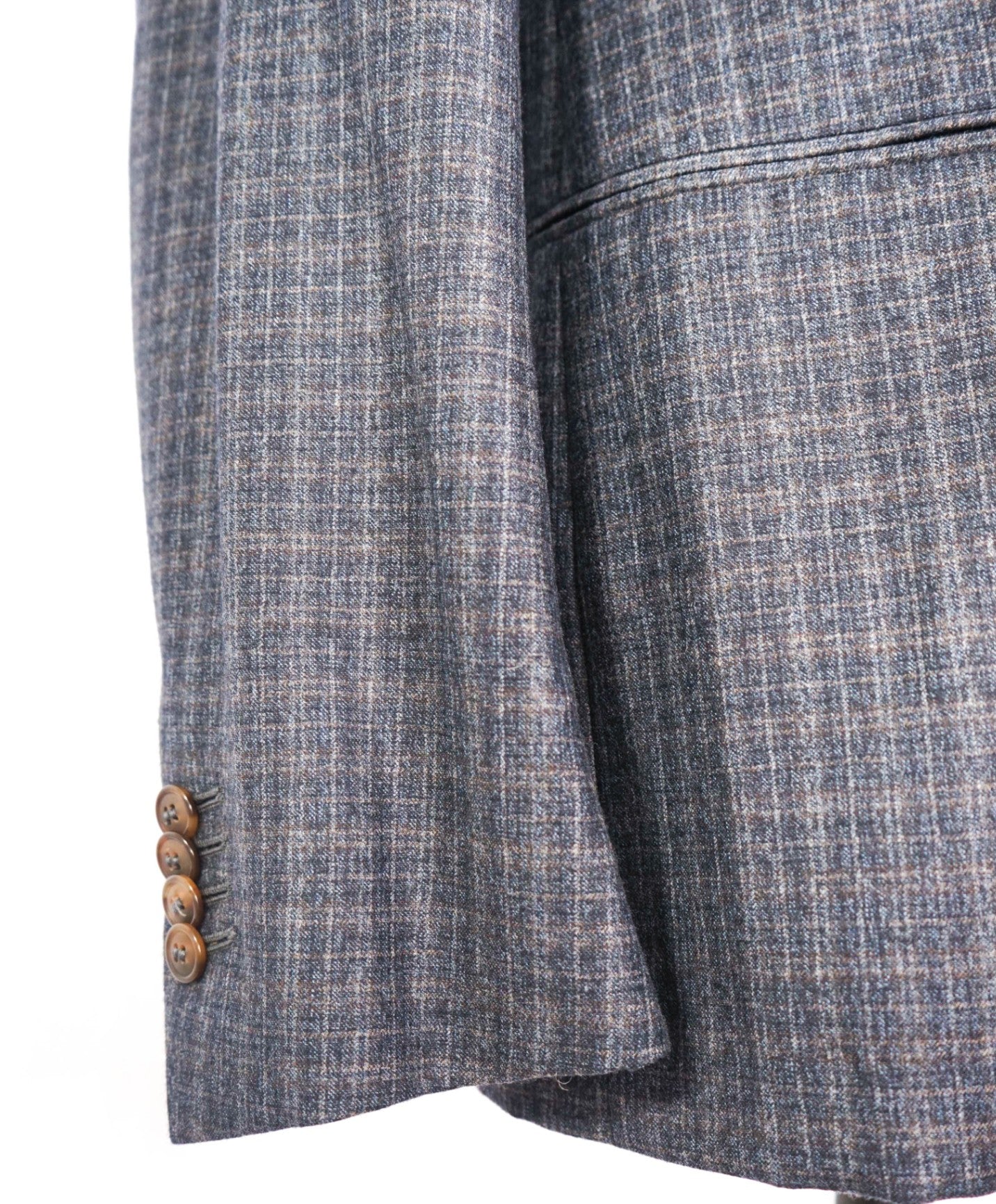 $4,995 GIORGIO ARMANI - "Napoli" Micro Check Double Breasted Suit - 42R