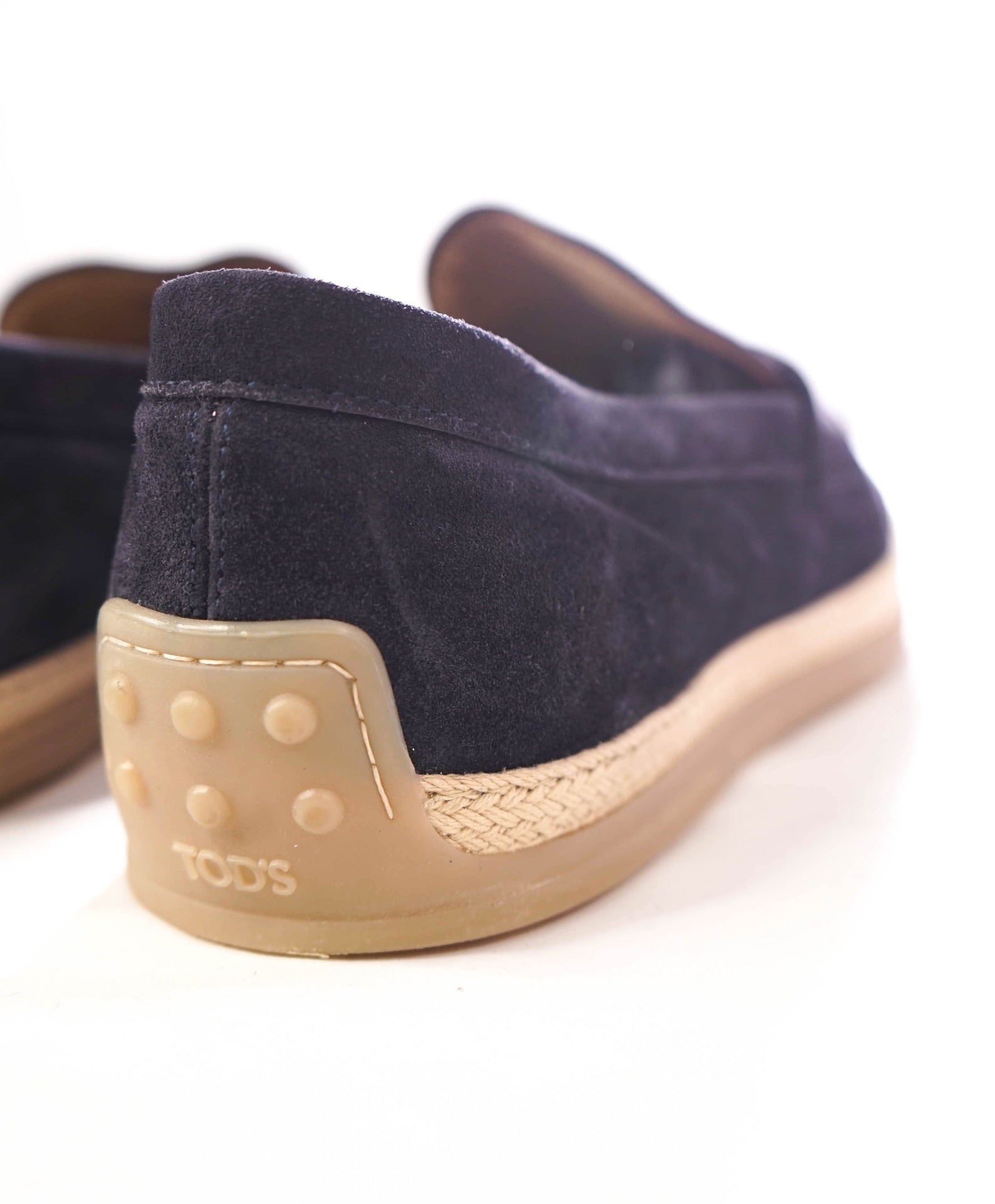 $1,045 TOD'S - Suede Navy Espadrille Loafers - US 10.5 (9.5UK)