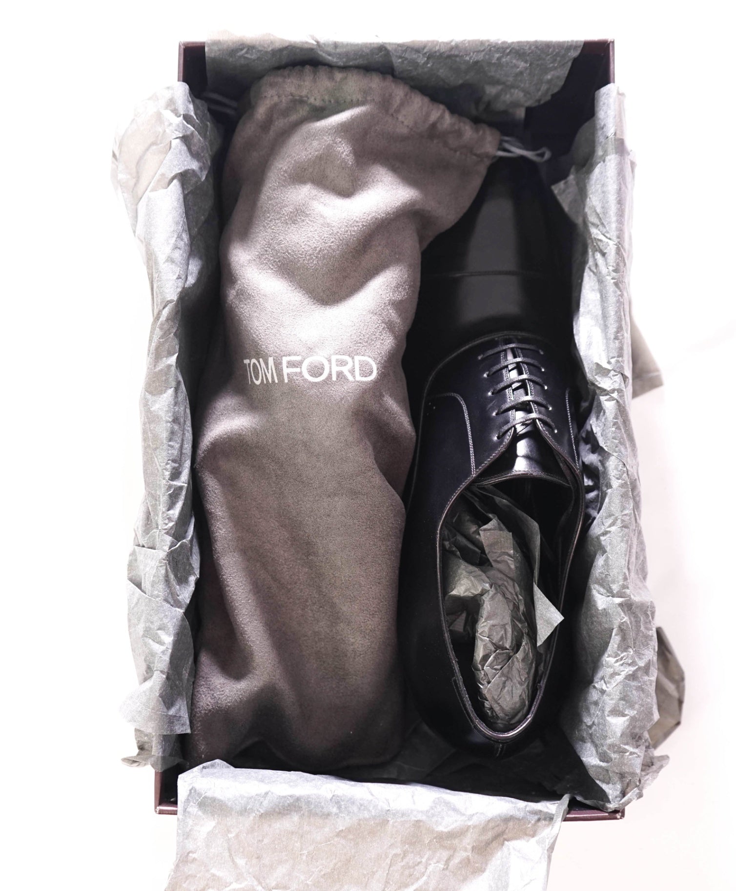 $1,990 TOM FORD - "Edgar" Leather Black Oxfords - 11.5 (11TF)