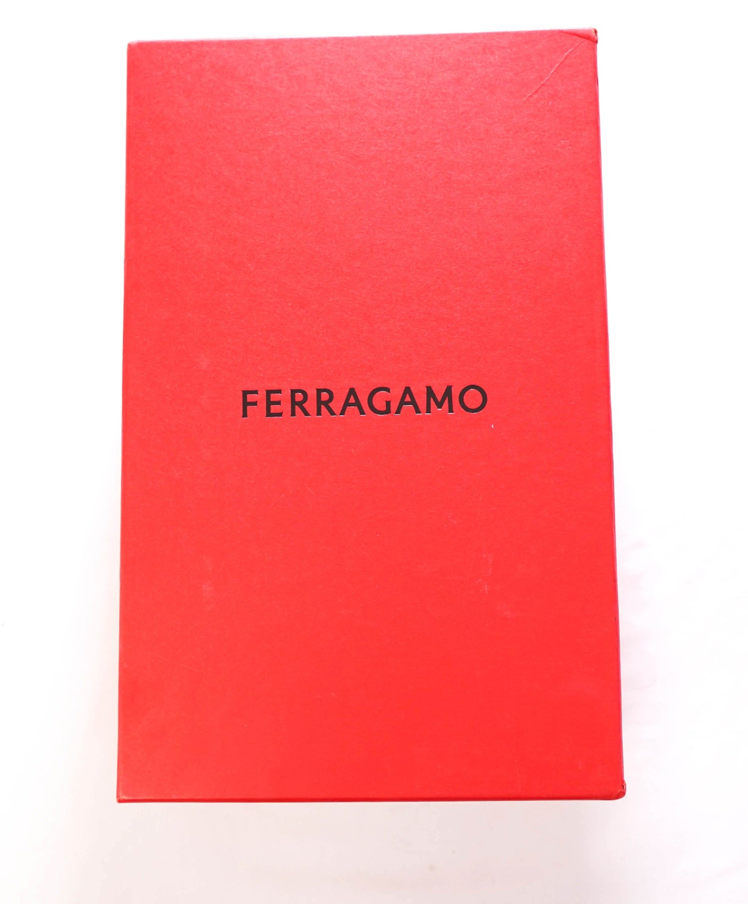 $780 FERRAGAMO - Leather White Pebble "ACHILLE" Sneakers - 9.5 M