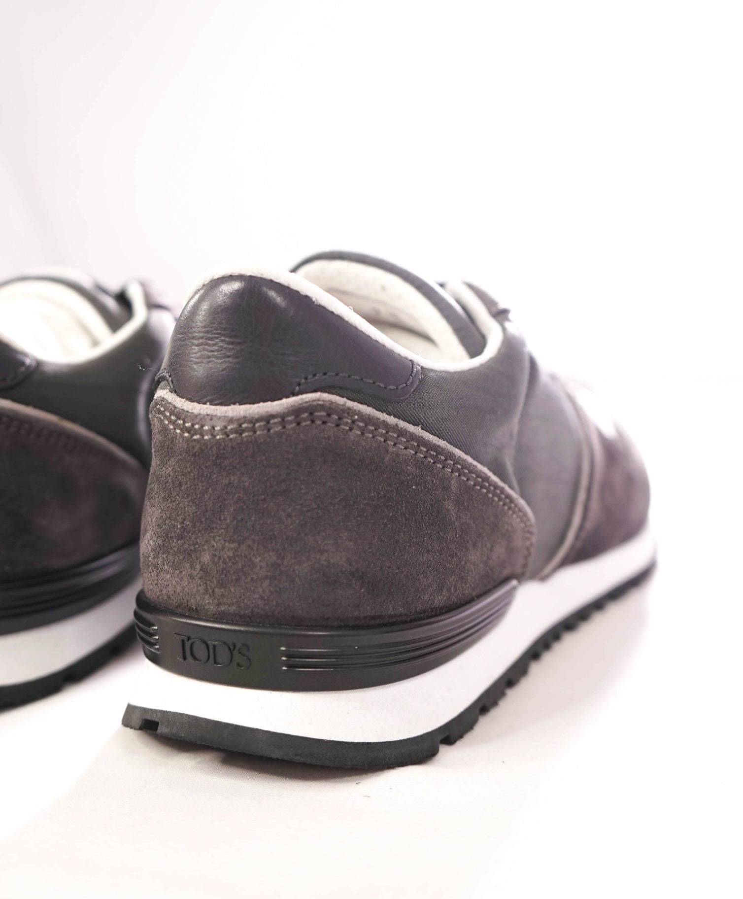 $995 TOD'S - Suede/Fabric Gray Sneakers - US 8.5 (7.5UK)