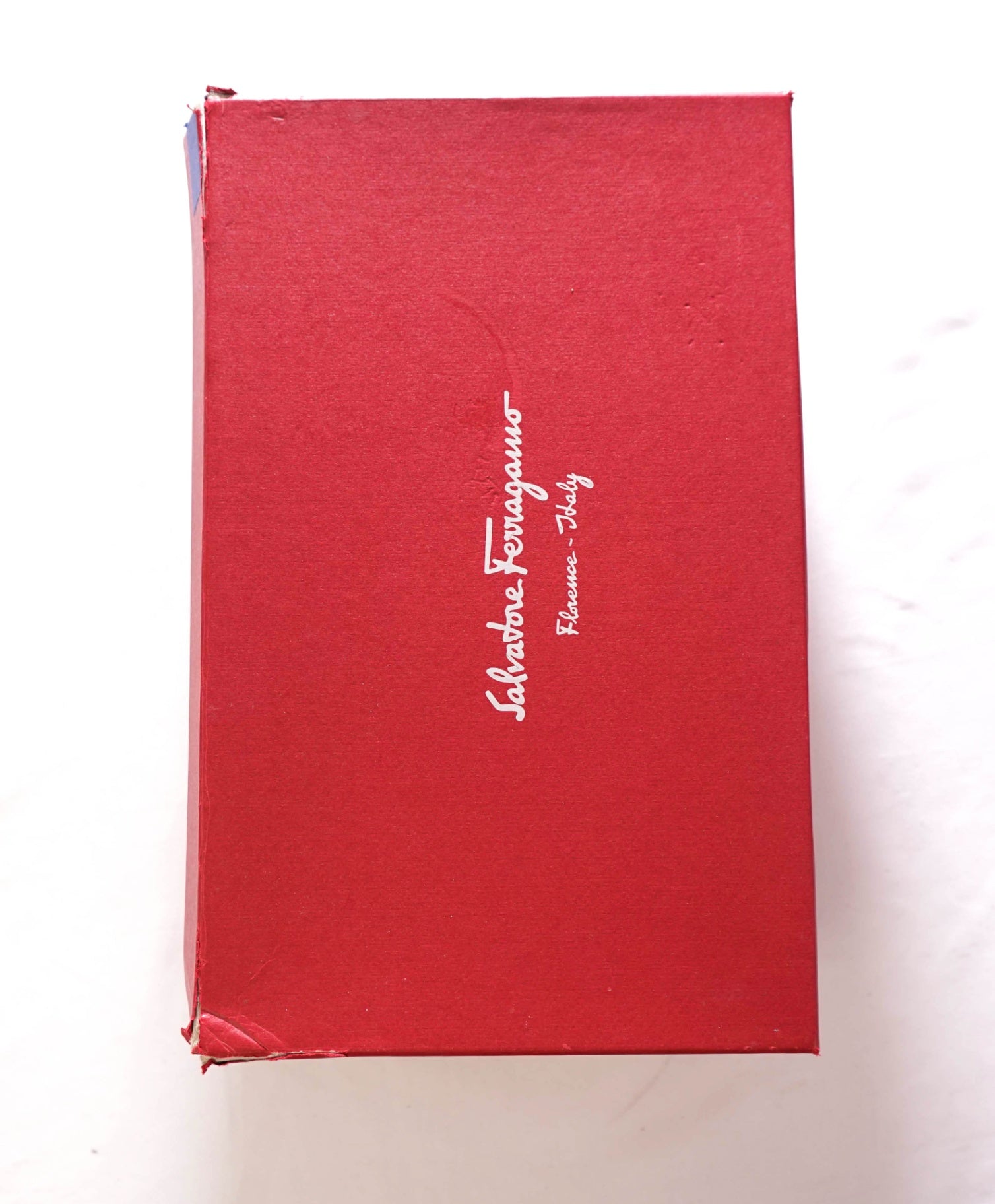 $895 FERRAGAMO - Leather "CAESY" Burgundy Brogue Oxfords - 9.5 D