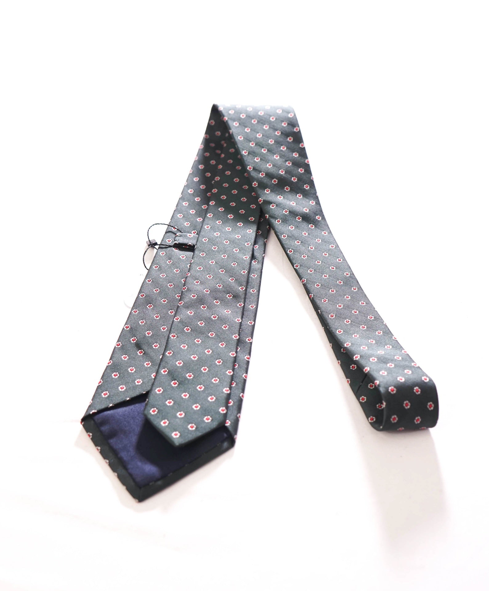 $125 POLO RALPH LAUREN - Silk *MadeIn Italy* Green Micro Floral - 3.5" Tie