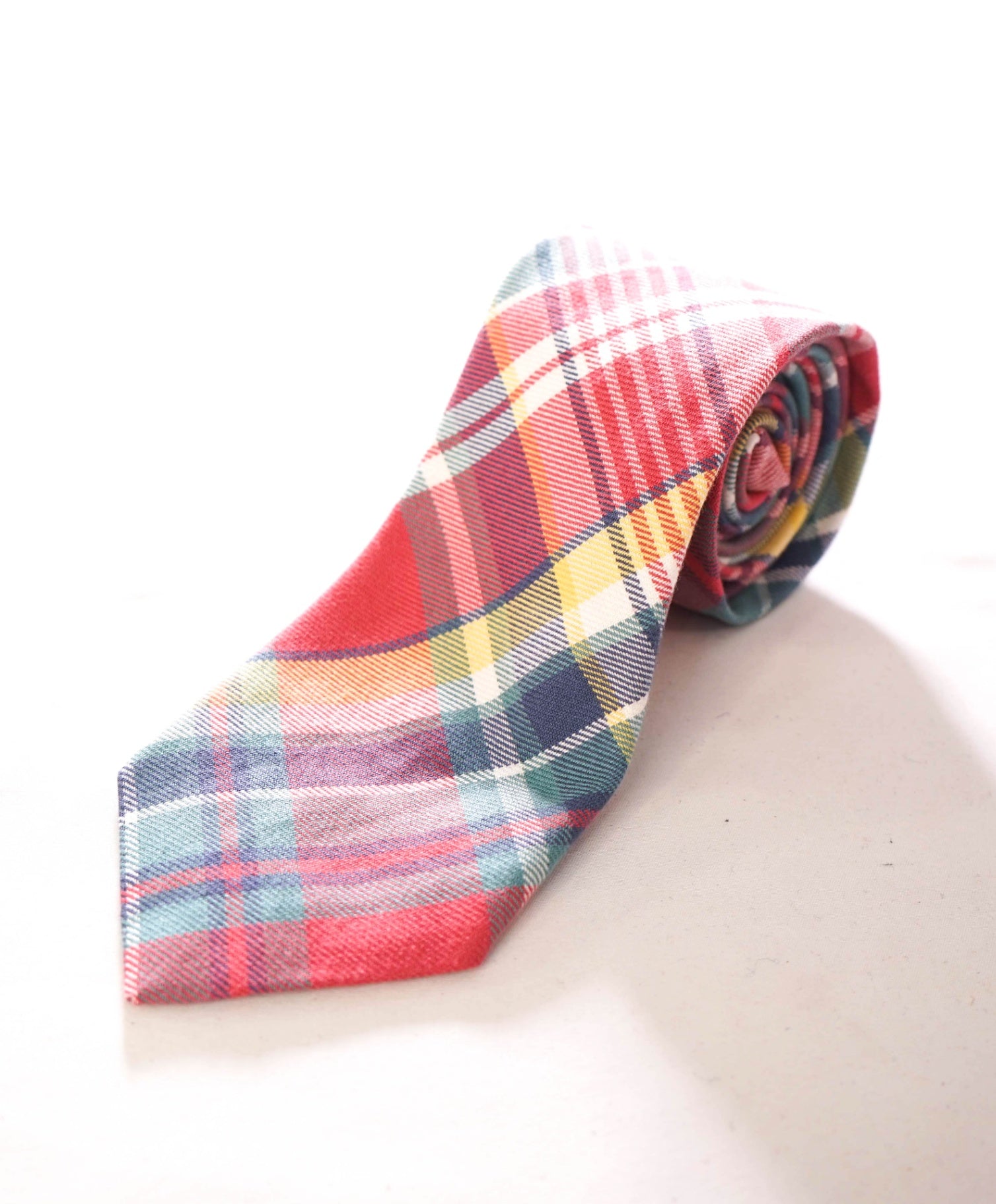 $125 POLO RALPH LAUREN - Cotton *Made In Italy* Madras - 3" Tie