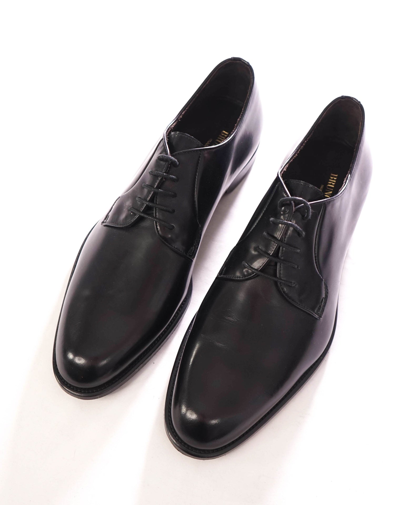 $375 BRUNO MAGLI - Leather Black Classic Derby - 10 US