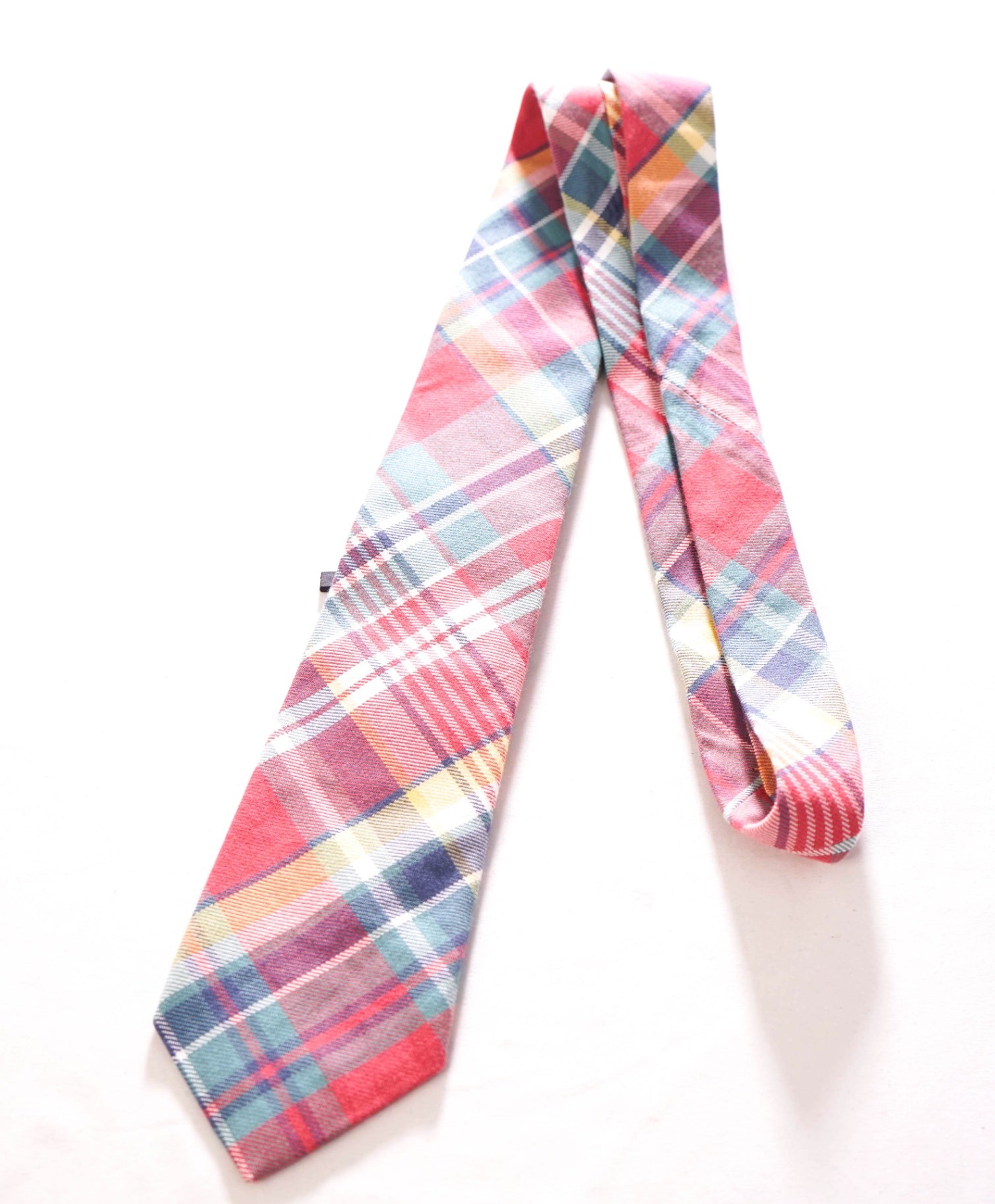 $125 POLO RALPH LAUREN - Cotton *Made In Italy* Madras - 3" Tie