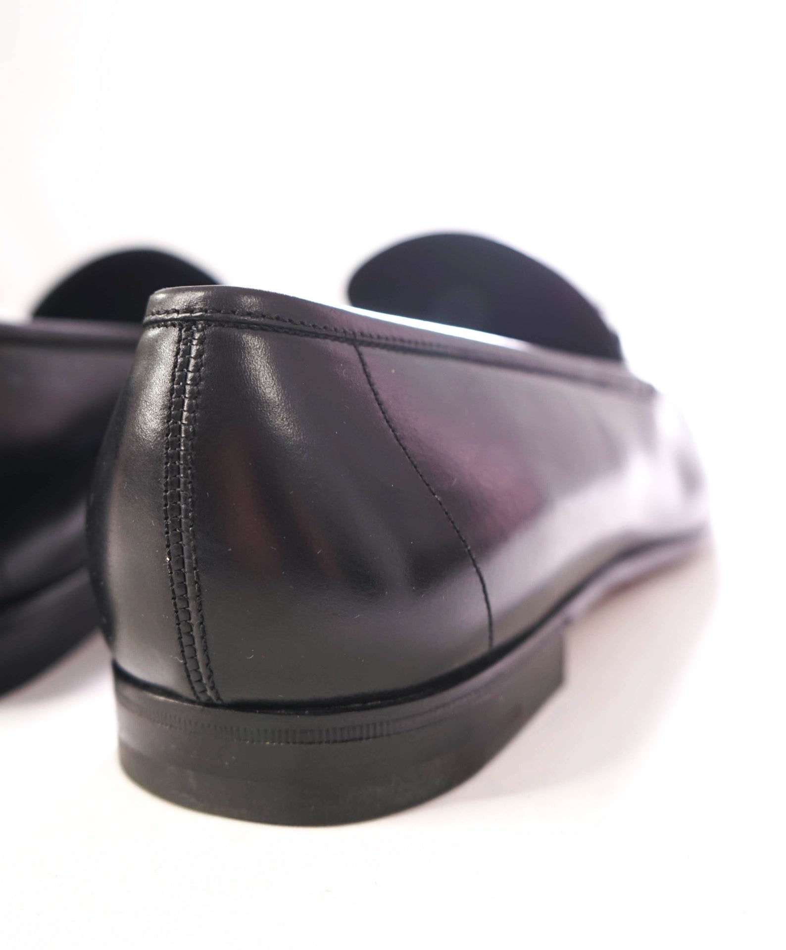 $895 SALVATORE FERRAGAMO - Leather Black "PHOENIX" Loafers - 8.5 EE