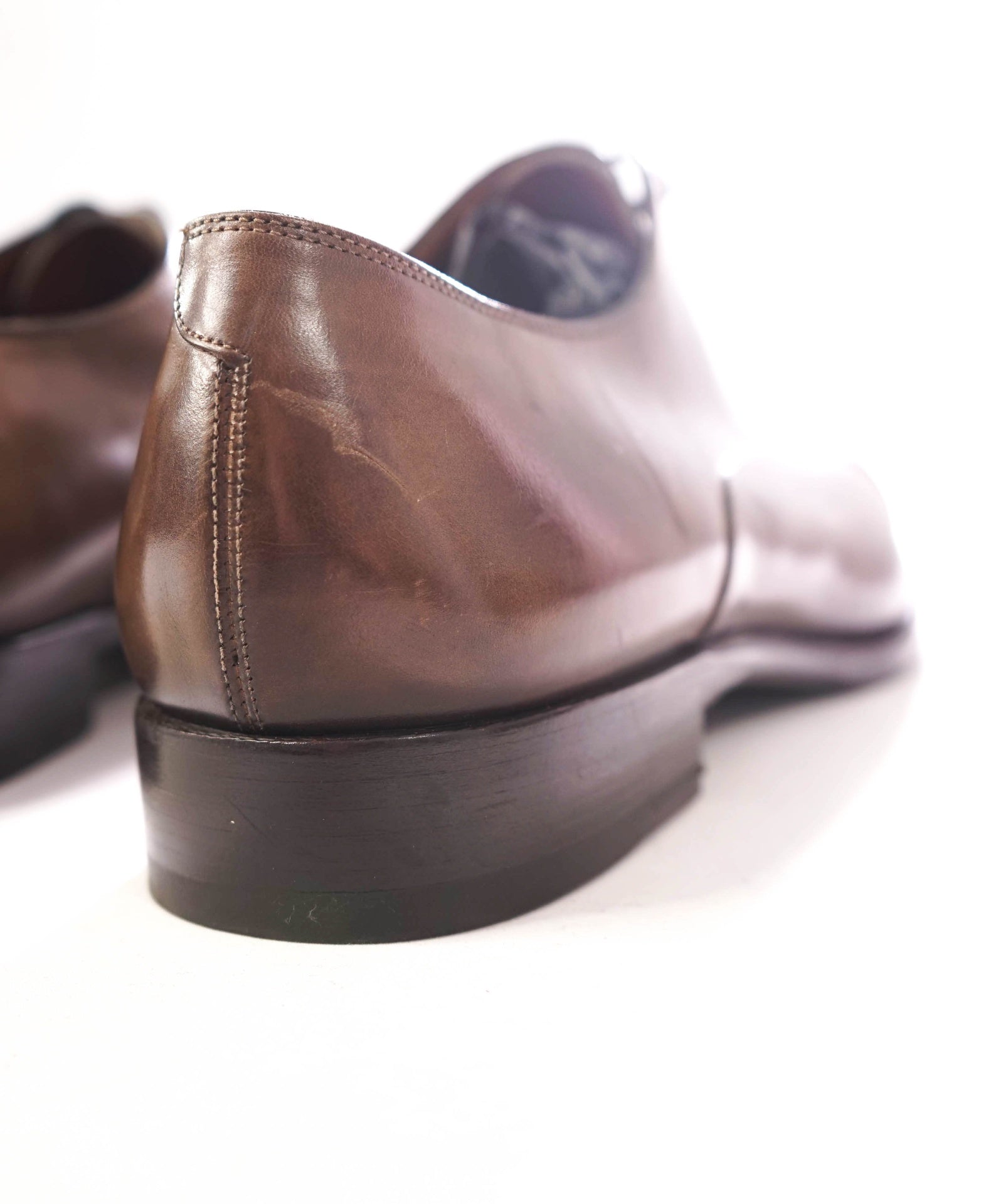 $910 FRATELLI ROSSETTI - Leather Brown Oxfords - 12 US (11UK)