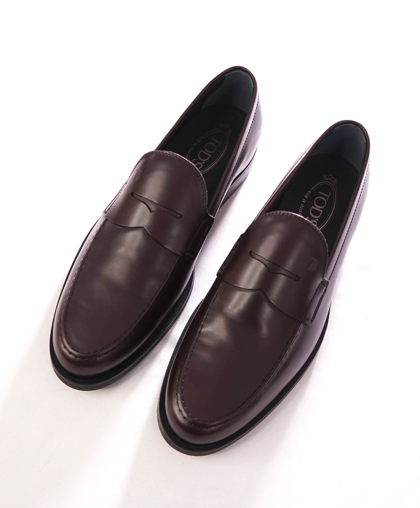$775 TOD'S - "BOSTON" Brown Leather Loafers - US 10 (9UK)