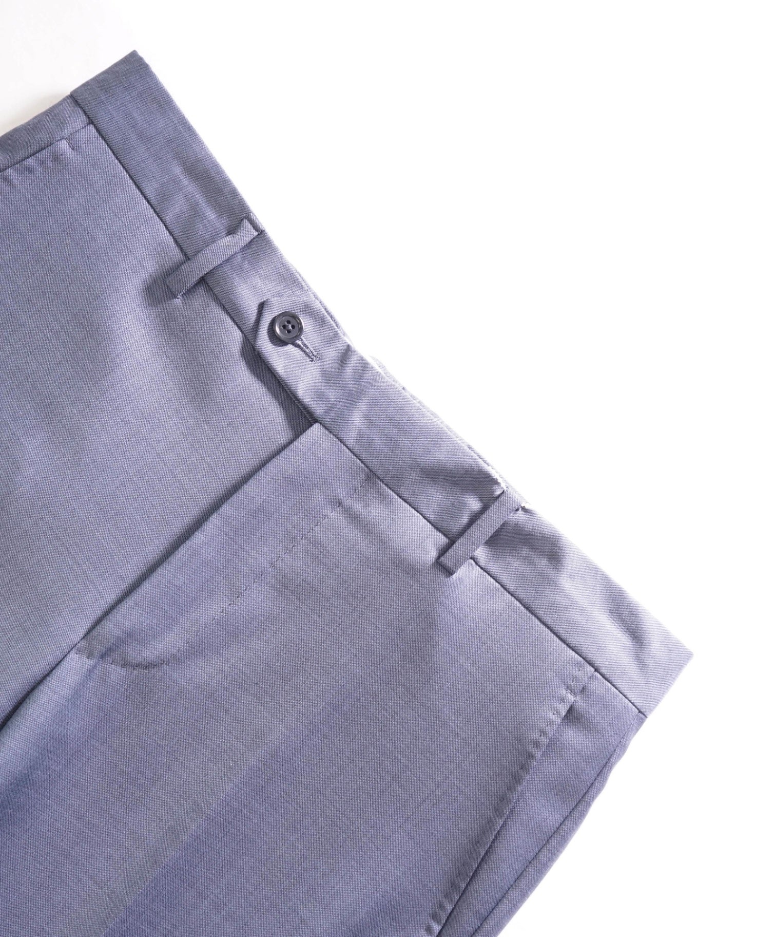 $1,295 SAKS FIFTH AVENUE - Wool Solid Pastel Blue Pants - 30W