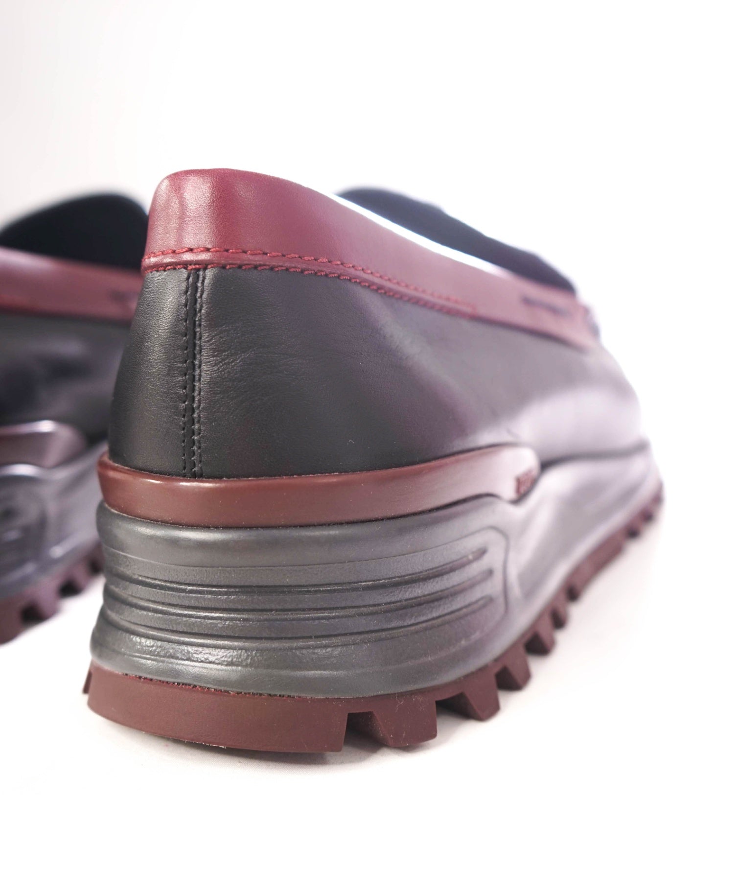 $775 TOD'S - Leather Navy Lug Sole Penny Loafers - US 12.5 (11.5UK)