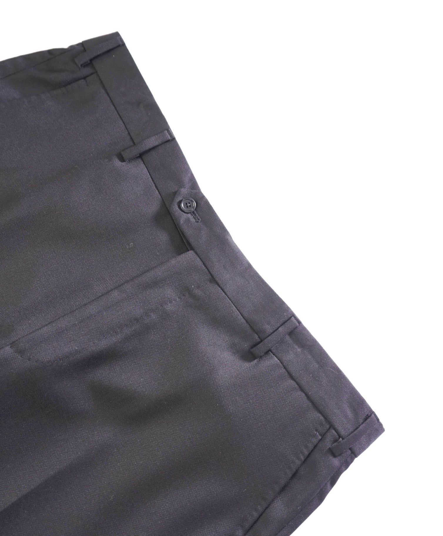 $400 SAKS FIFTH AVENUE - Wool Black Textured Pants - 38W