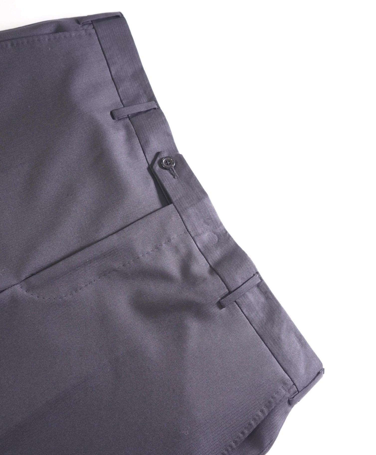 $400 SAKS FIFTH AVENUE - Wool Tonal Stripe Black Pants - 38W