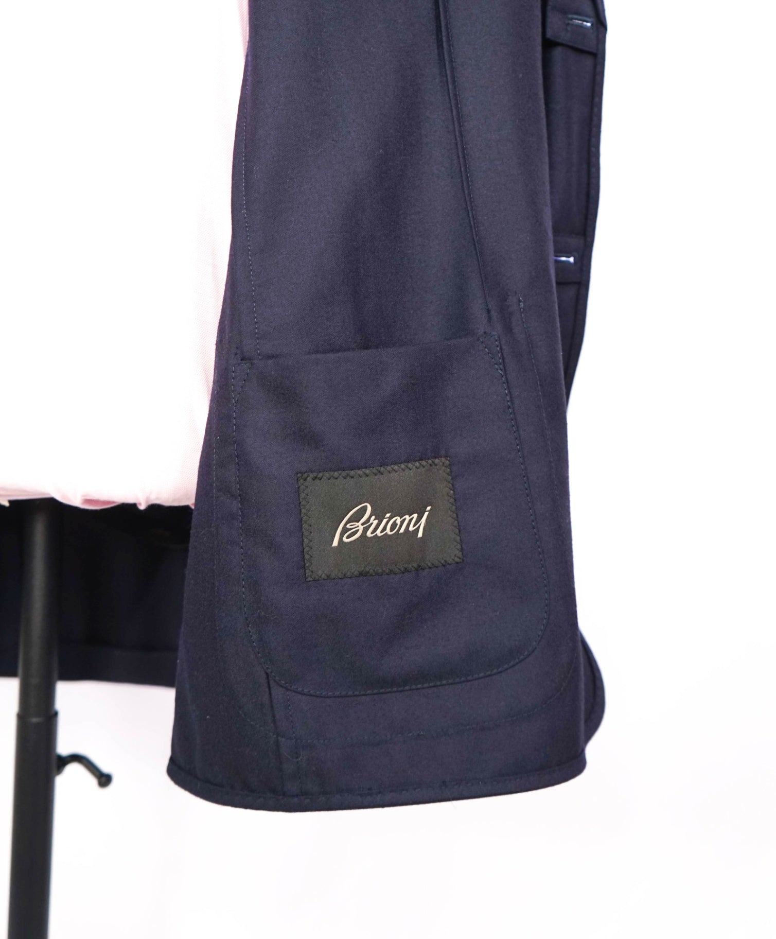 $5,300 BRIONI - Wool Navy Blue Sport Jacket - XXL