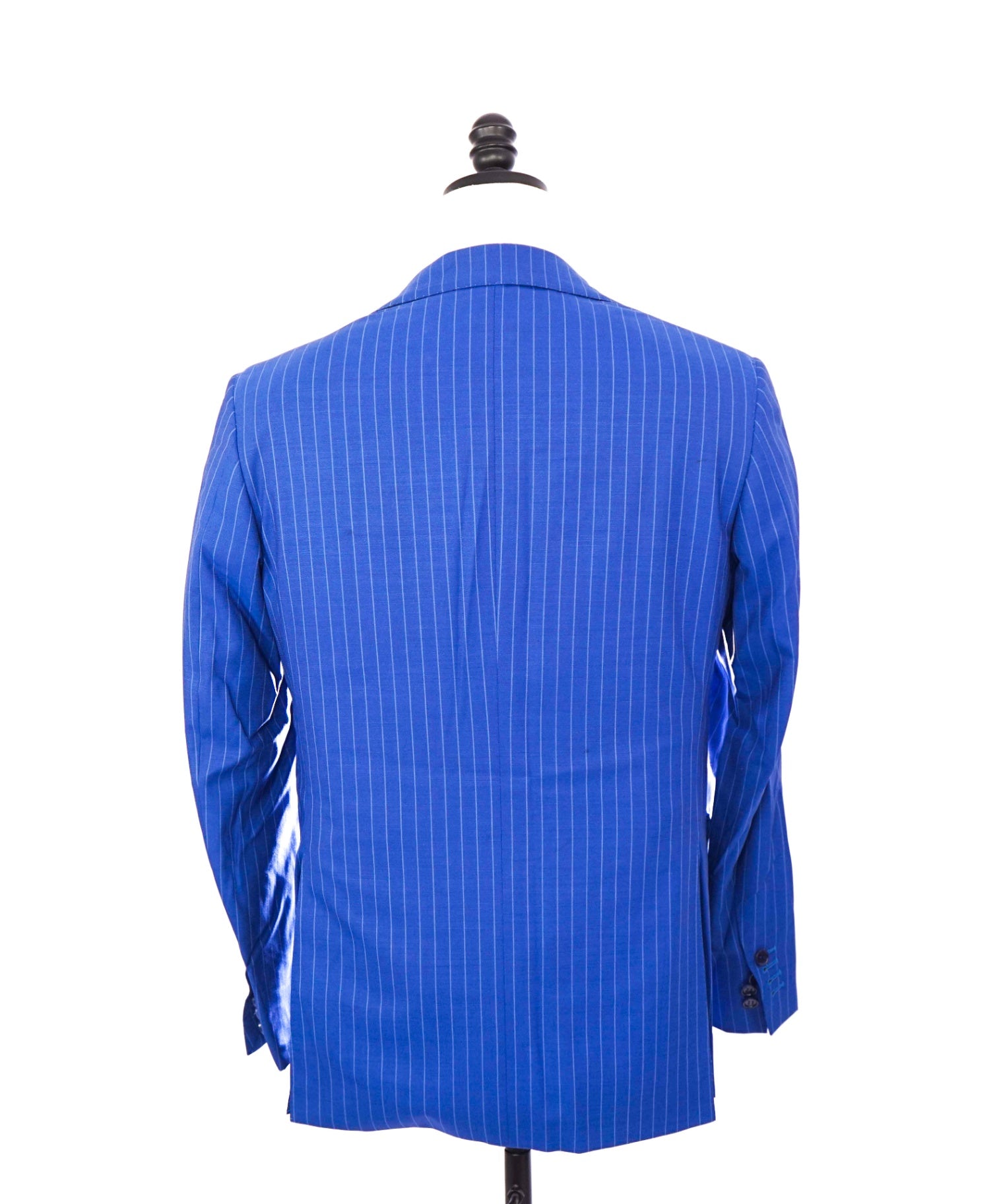 $2,195 CANALI - "Impeccabile" Wool Cobalt Blue Pinstripe Suit - 38R