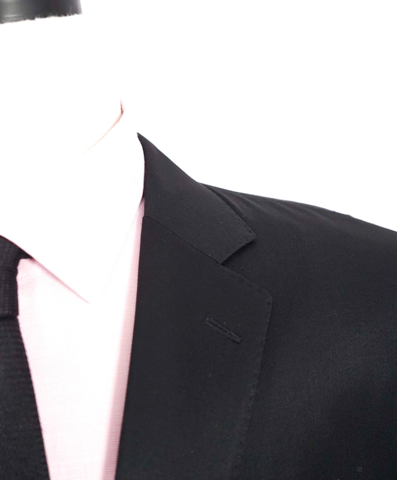 $1,495 RALPH LAUREN BLACK LABEL - Wool Solid Black Blazer - 44L