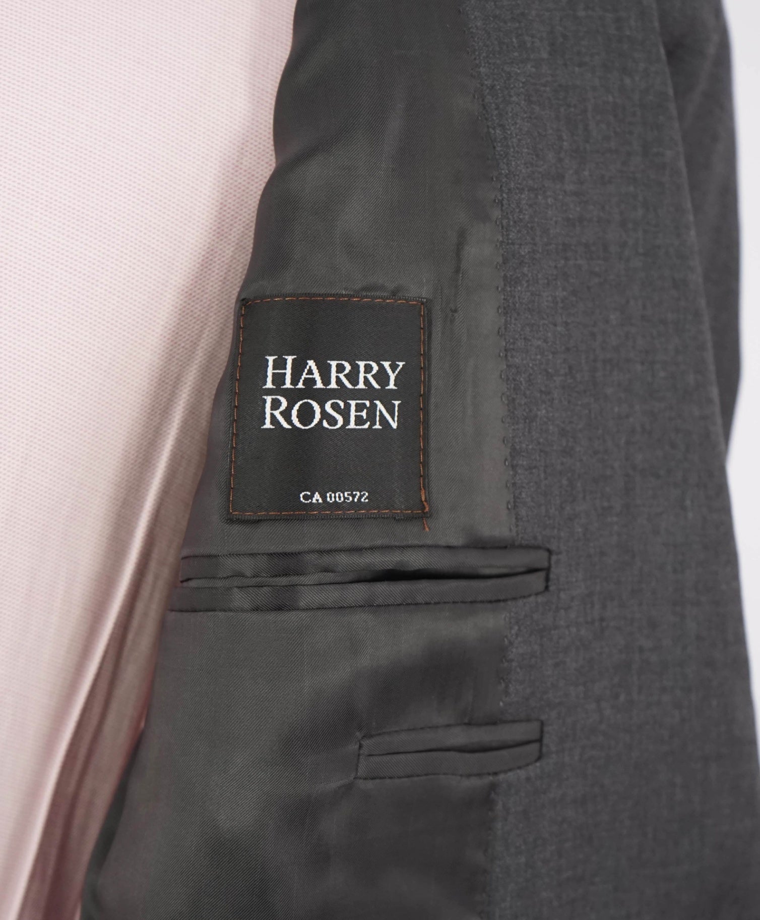 $1,995 CANALI - Wool Solid Gray 2-Btn Classic Suit - 36S
